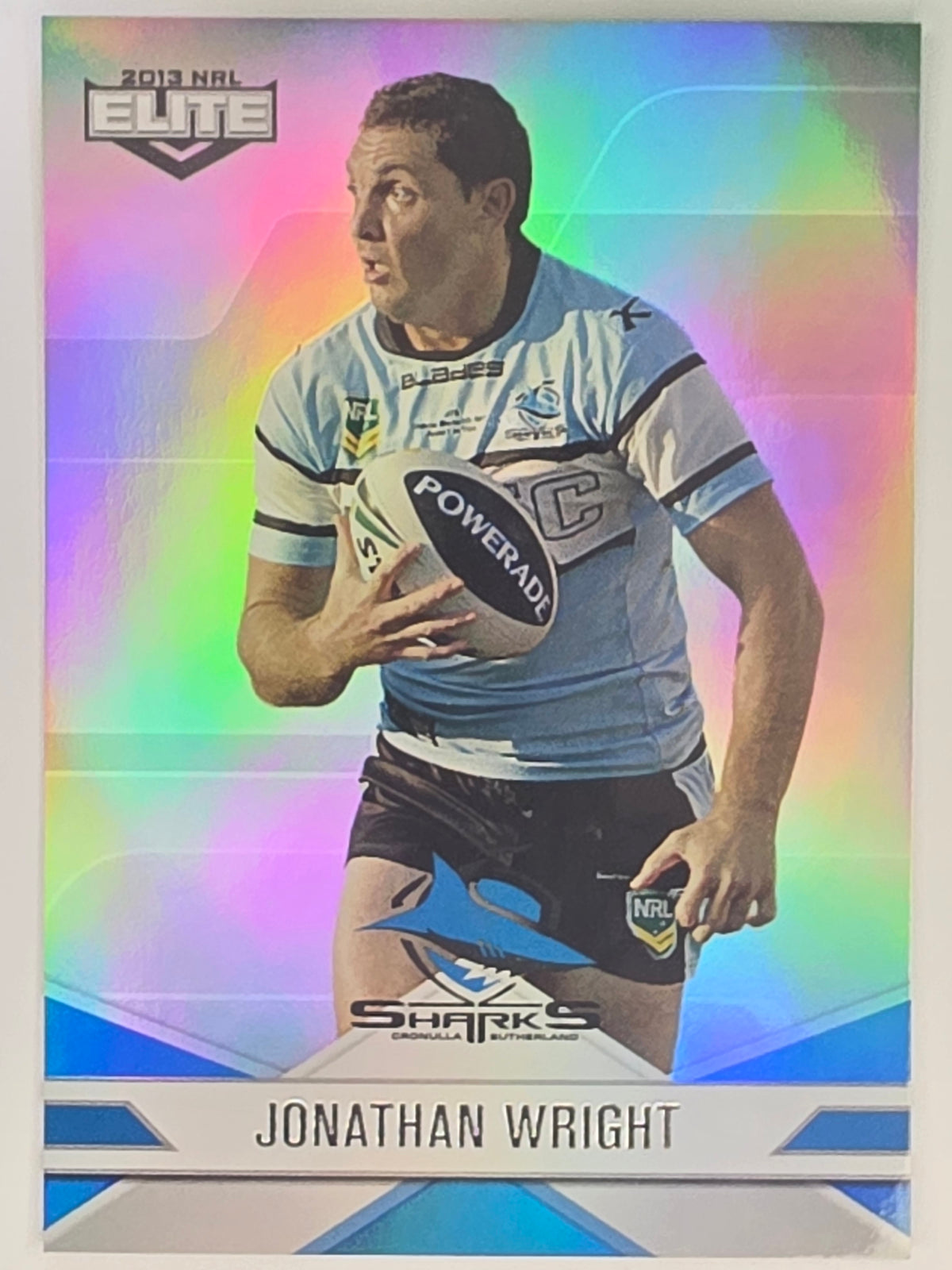 NRL 2013 Elite | Silver Parallel #P99 | Jonathan Wright | Cronulla Sutherland Sharks