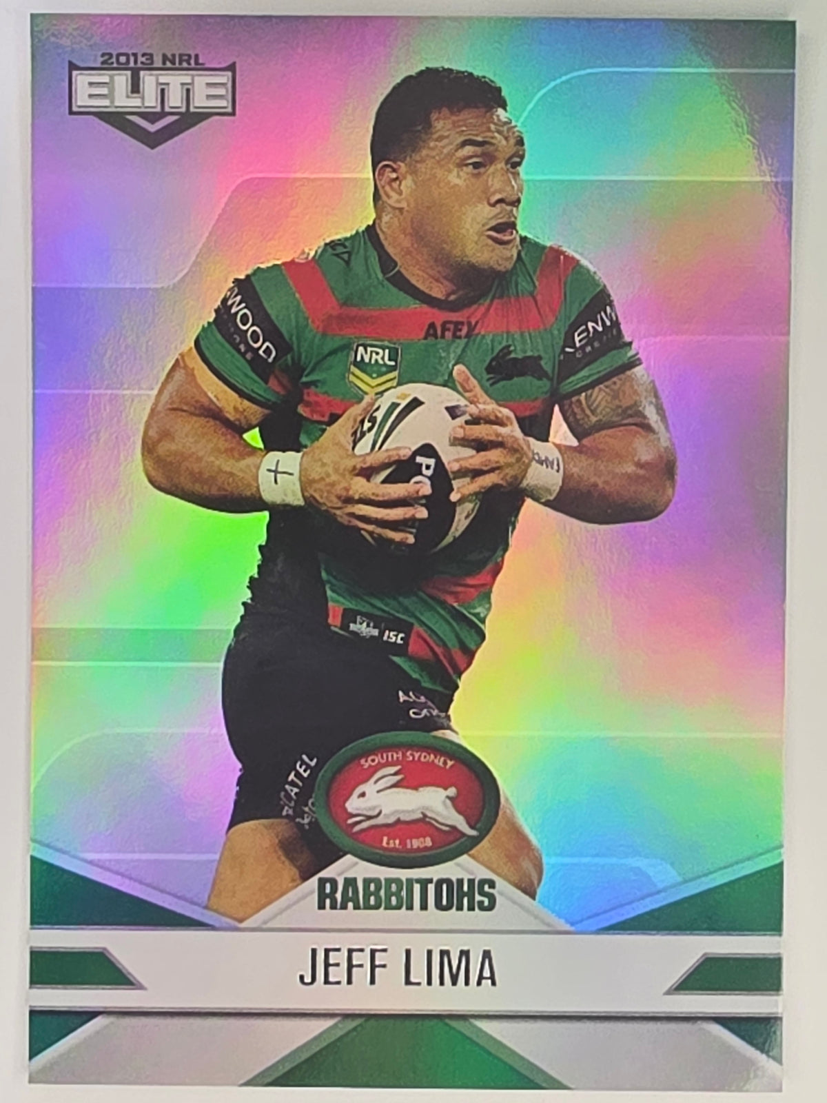 NRL 2013 Elite | Silver Parallel #P103 | Jeff Lima | South Sydney Rabbitohs
