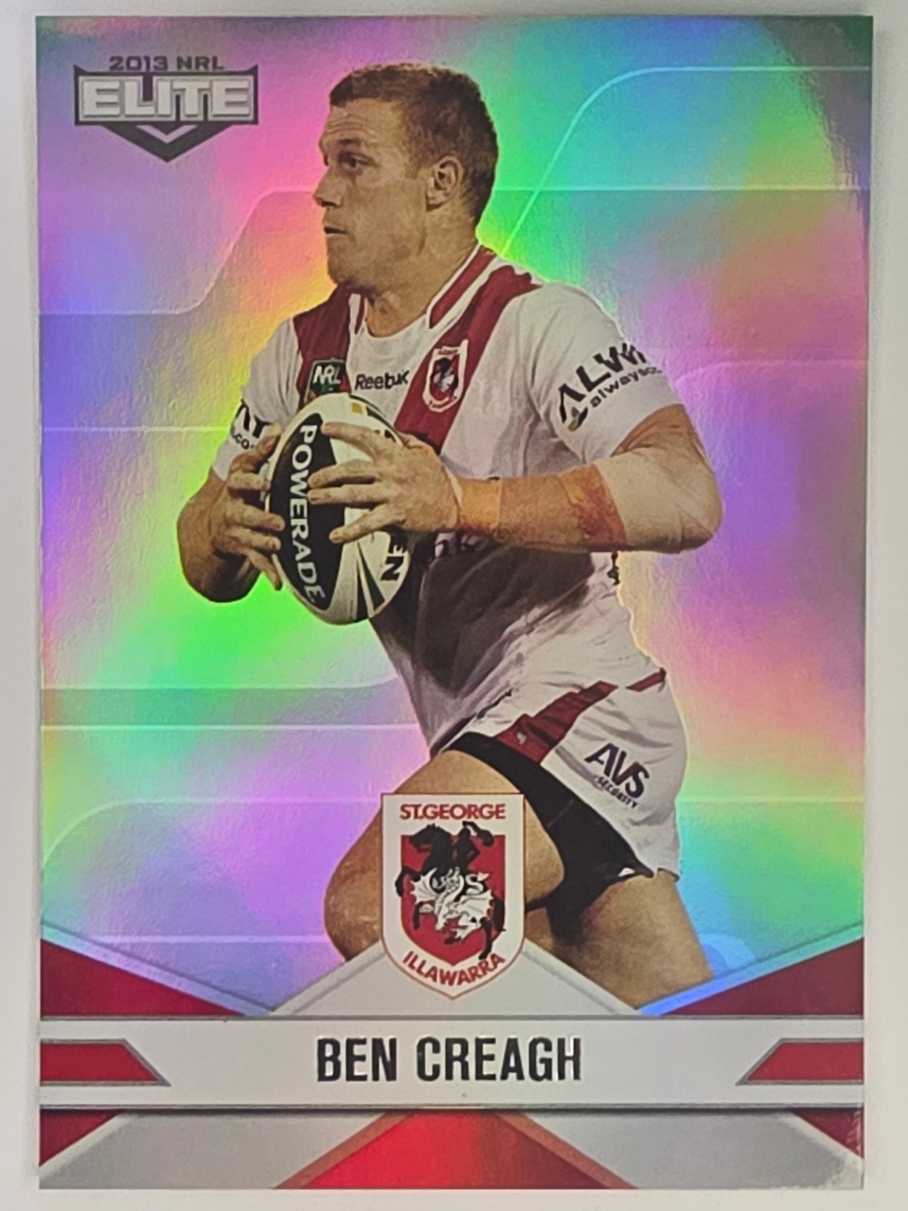 NRL 2013 Elite | Silver Parallel #P109 | Ben Creagh | St George Illawarra Dragons