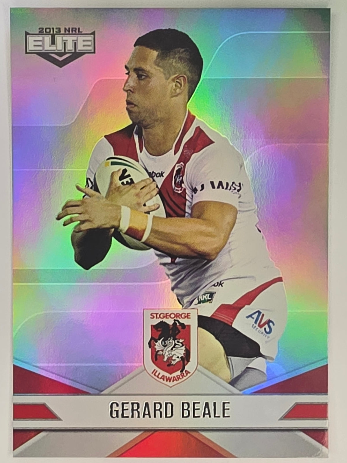 NRL 2013 Elite | Silver Parallel #P110 | Gerard Beale | St George Illawarra Dragons