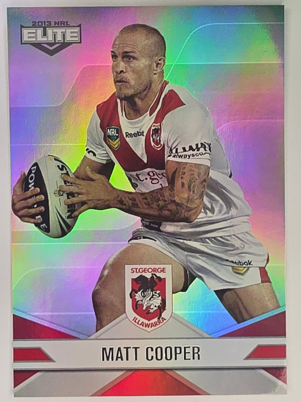 NRL 2013 Elite | Silver Parallel #P111 | Matt Cooper | St George Illawarra Dragons
