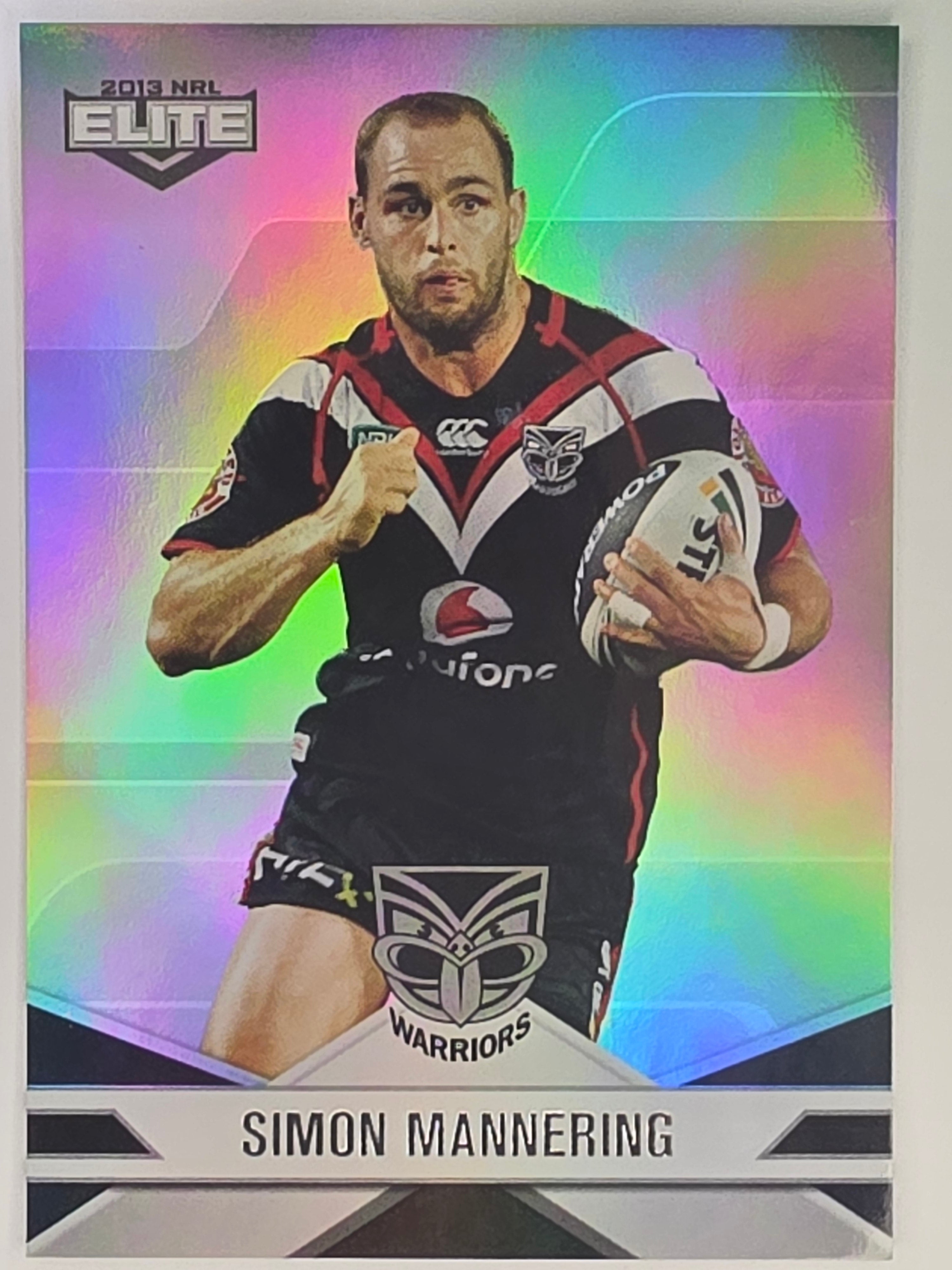 NRL 2013 Elite | Silver Parallel #P127 | Simon Mannering | New Zealand Warriors