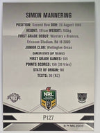 NRL 2013 Elite | Silver Parallel #P127 | Simon Mannering | New Zealand Warriors