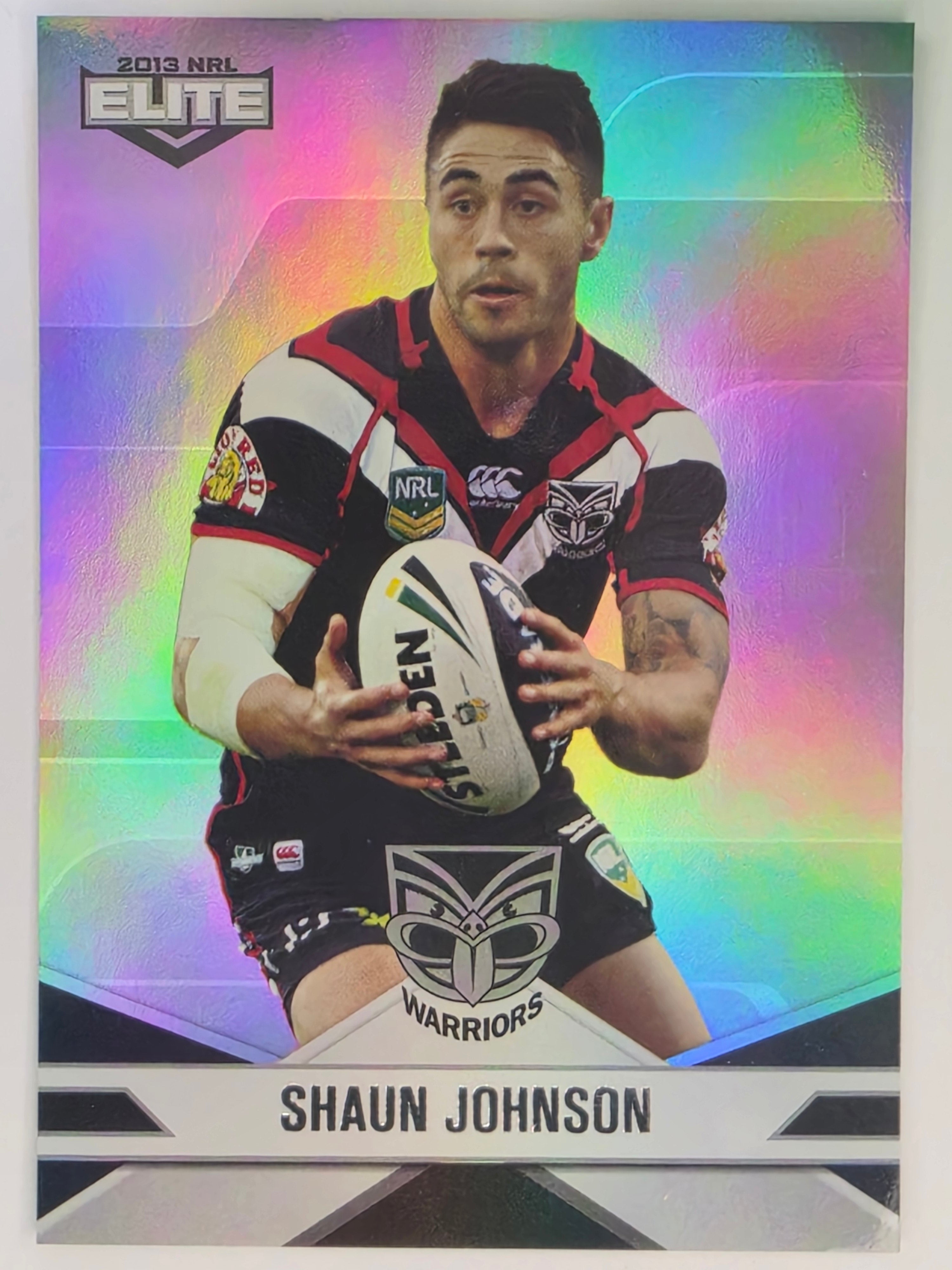 NRL 2013 Elite | Silver Parallel #P129 | Shaun Johnson | New Zealand Warriors