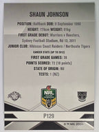 NRL 2013 Elite | Silver Parallel #P129 | Shaun Johnson | New Zealand Warriors