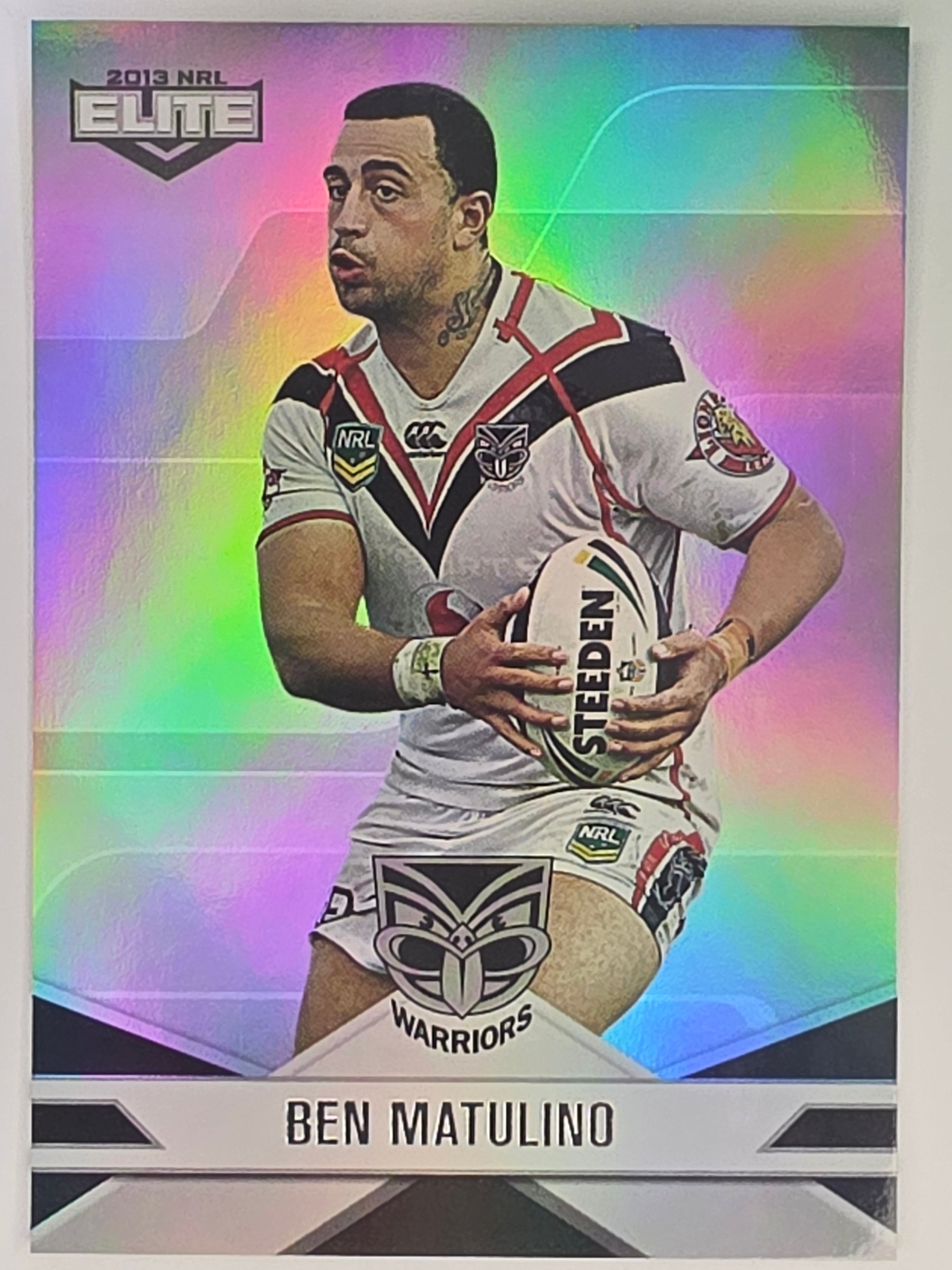 NRL 2013 Elite | Silver Parallel #P133 | Ben Matulino | New Zealand Warriors