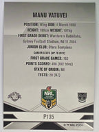 NRL 2013 Elite | Silver Parallel #P135 | Manu Vatuvei | New Zealand Warriors