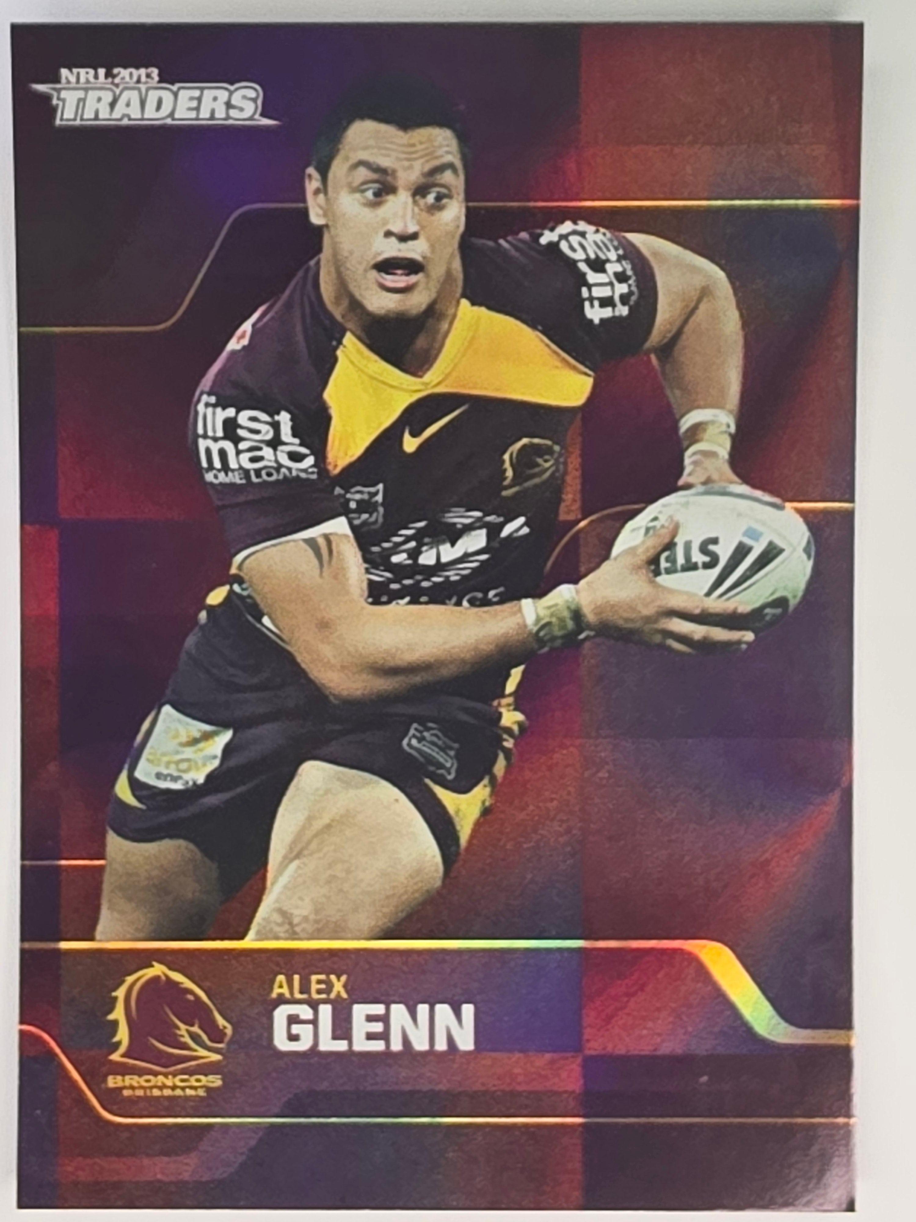 NRL 2013 Traders | Parallel #PS002 Alex Glenn Brisbane Broncos