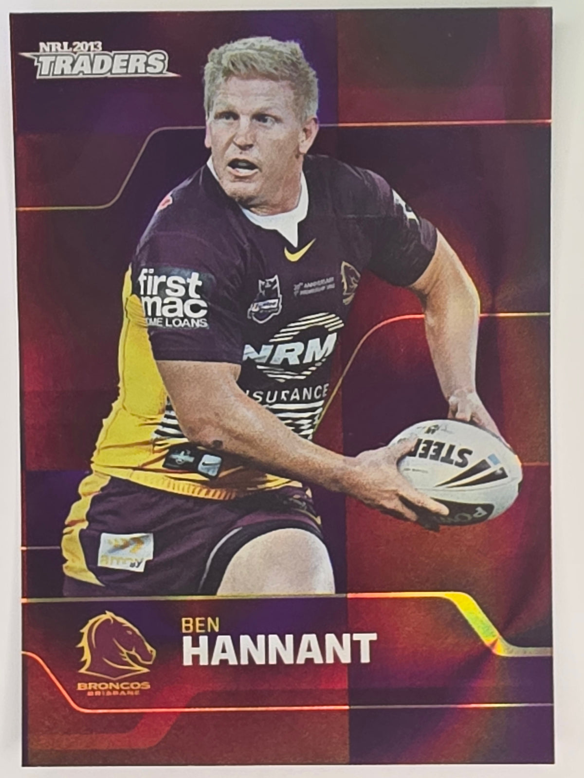 NRL 2013 Traders | Parallel #PS003 Ben Hannant Brisbane Broncos