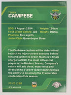 NRL 2013 Traders | Parallel #PS025 Terry Campese Canberra Raiders