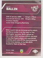 NRL 2013 Traders | Parallel #PS061 Matt Ballin Manly Warringah Sea Eagles