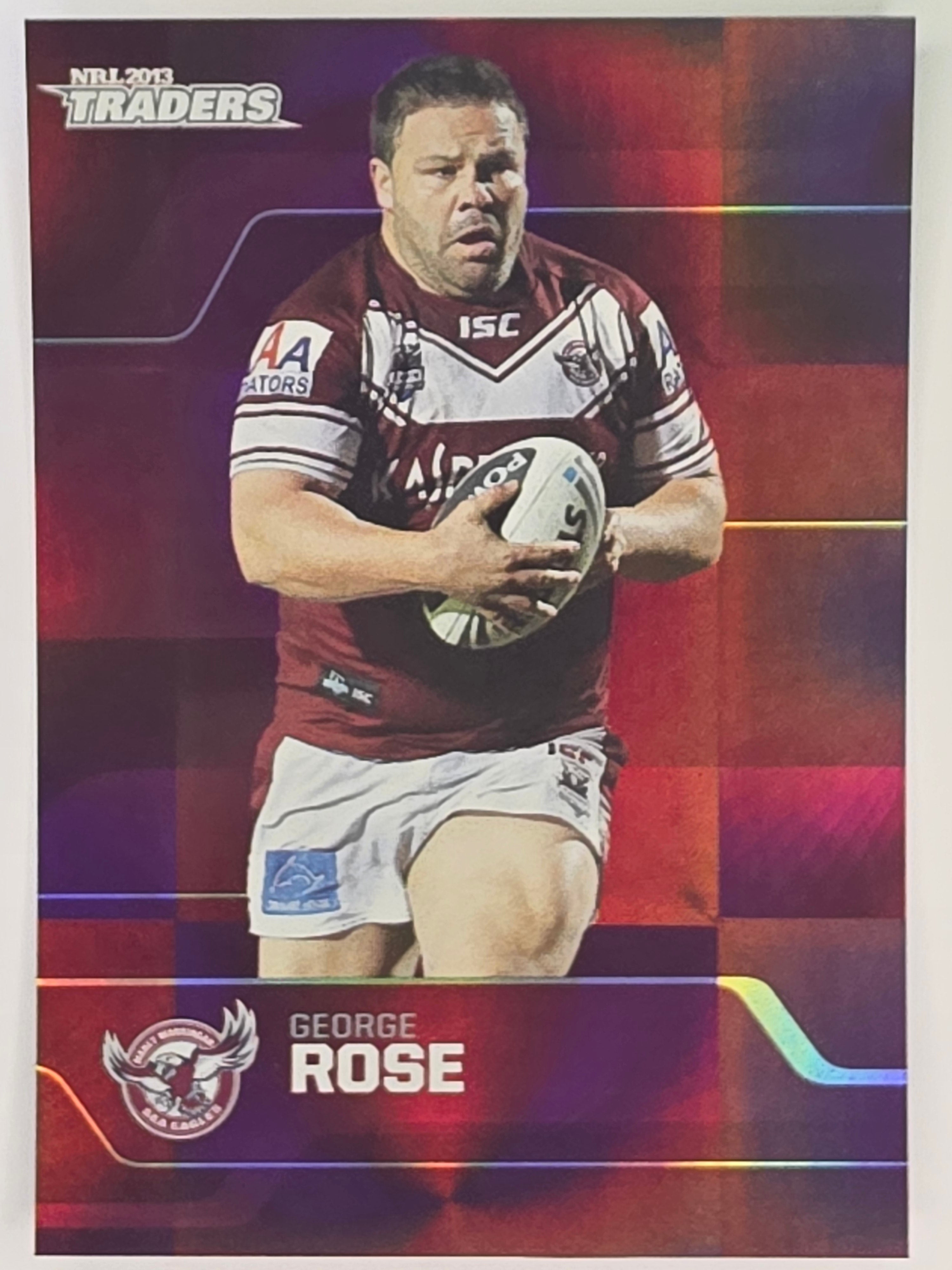 NRL 2013 Traders | Parallel #PS068 George Rose Manly Warringah Sea Eagles