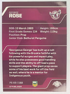 NRL 2013 Traders | Parallel #PS068 George Rose Manly Warringah Sea Eagles