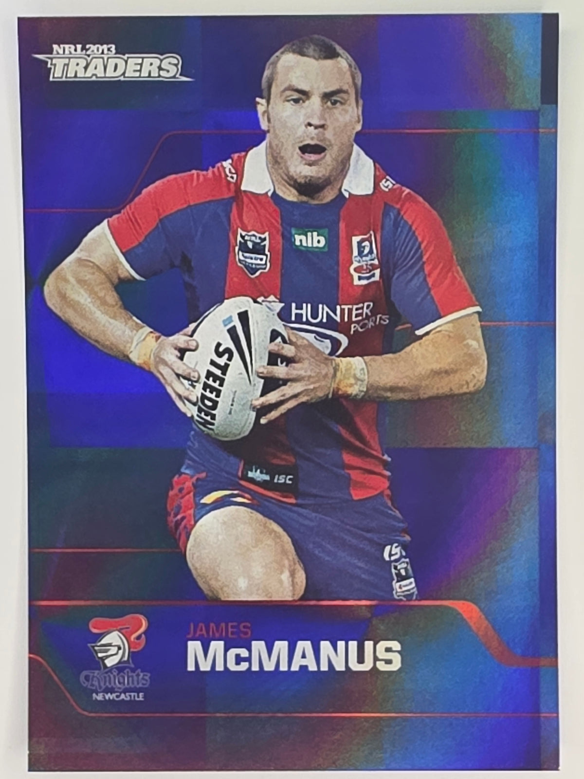 NRL 2013 Traders | Parallel #PS091 James McManus Newcastle Knights