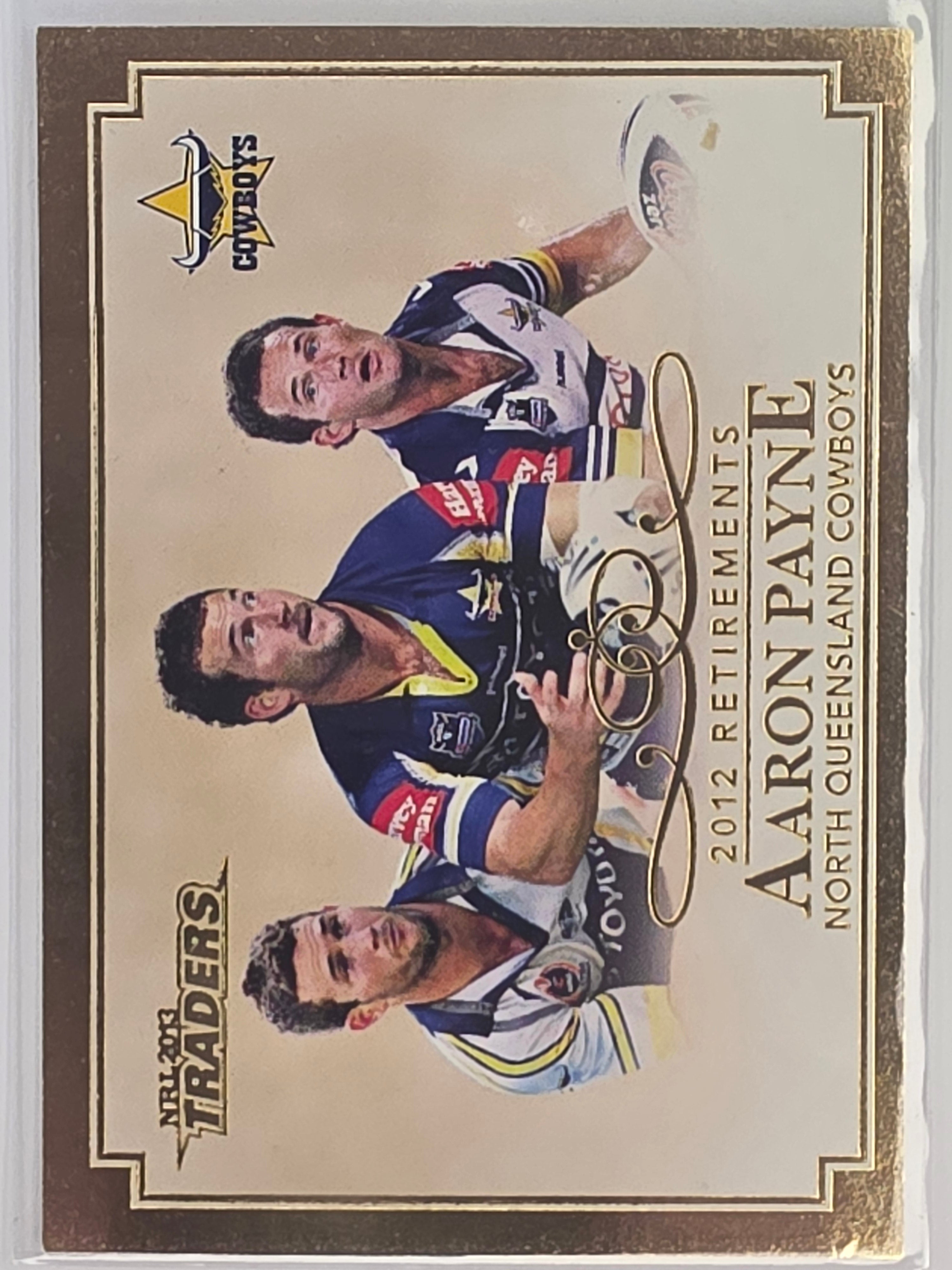 NRL 2013 Traders | Retirements #R9 Aaron Payne North Queensland Cowboys