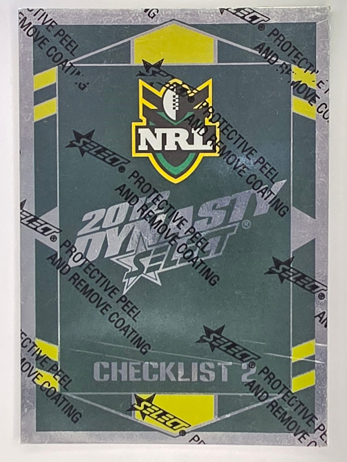 NRL 2012 Dynasty Silver Parallel #SP2 Checklist 2