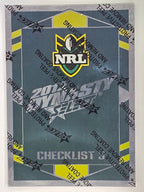 NRL 2012 Dynasty Silver Parallel #SP3 Checklist 3