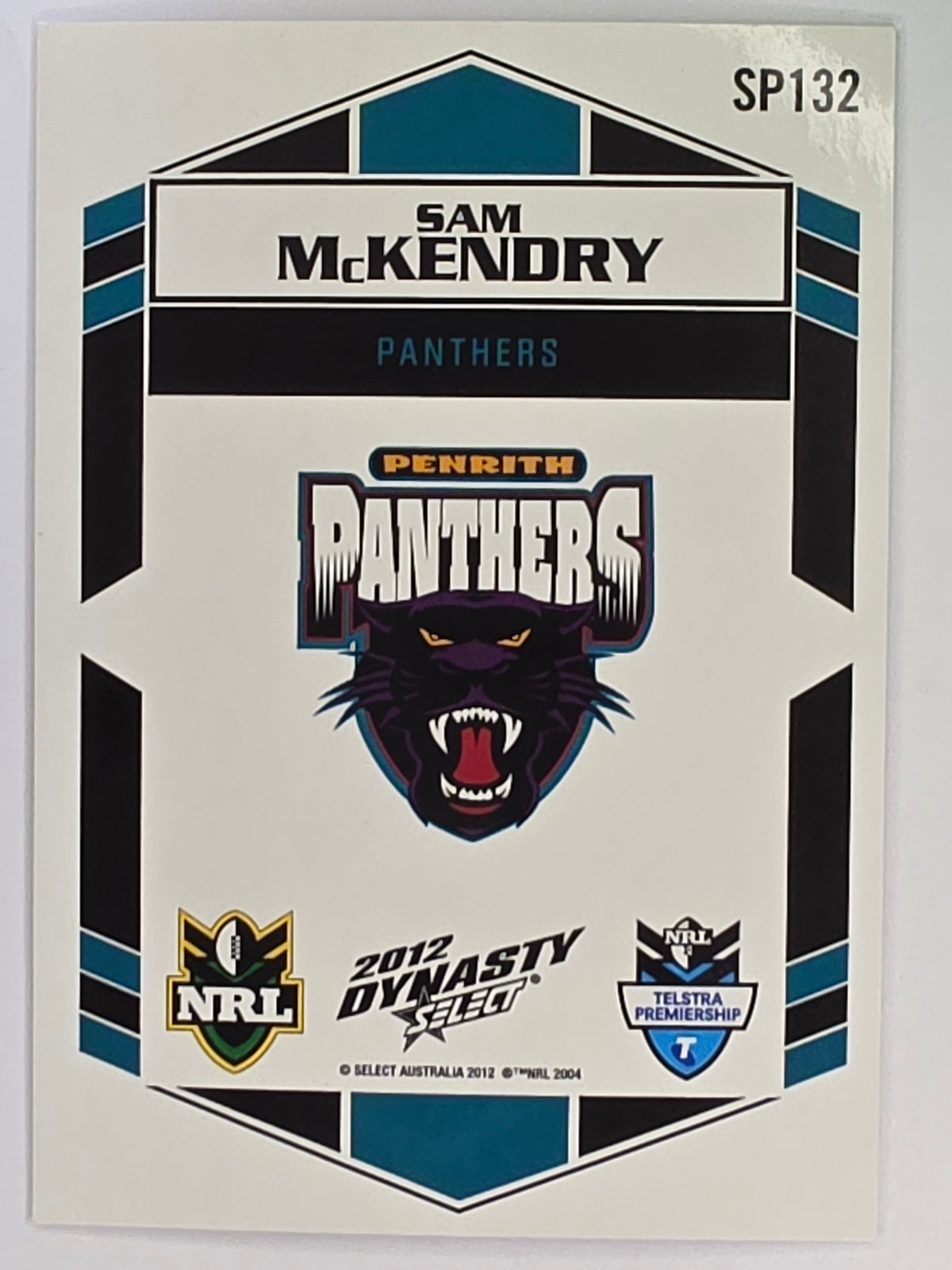 NRL 2012 Dynasty Silver Parallel #SP132 Sam McKendry Penrith Panthers