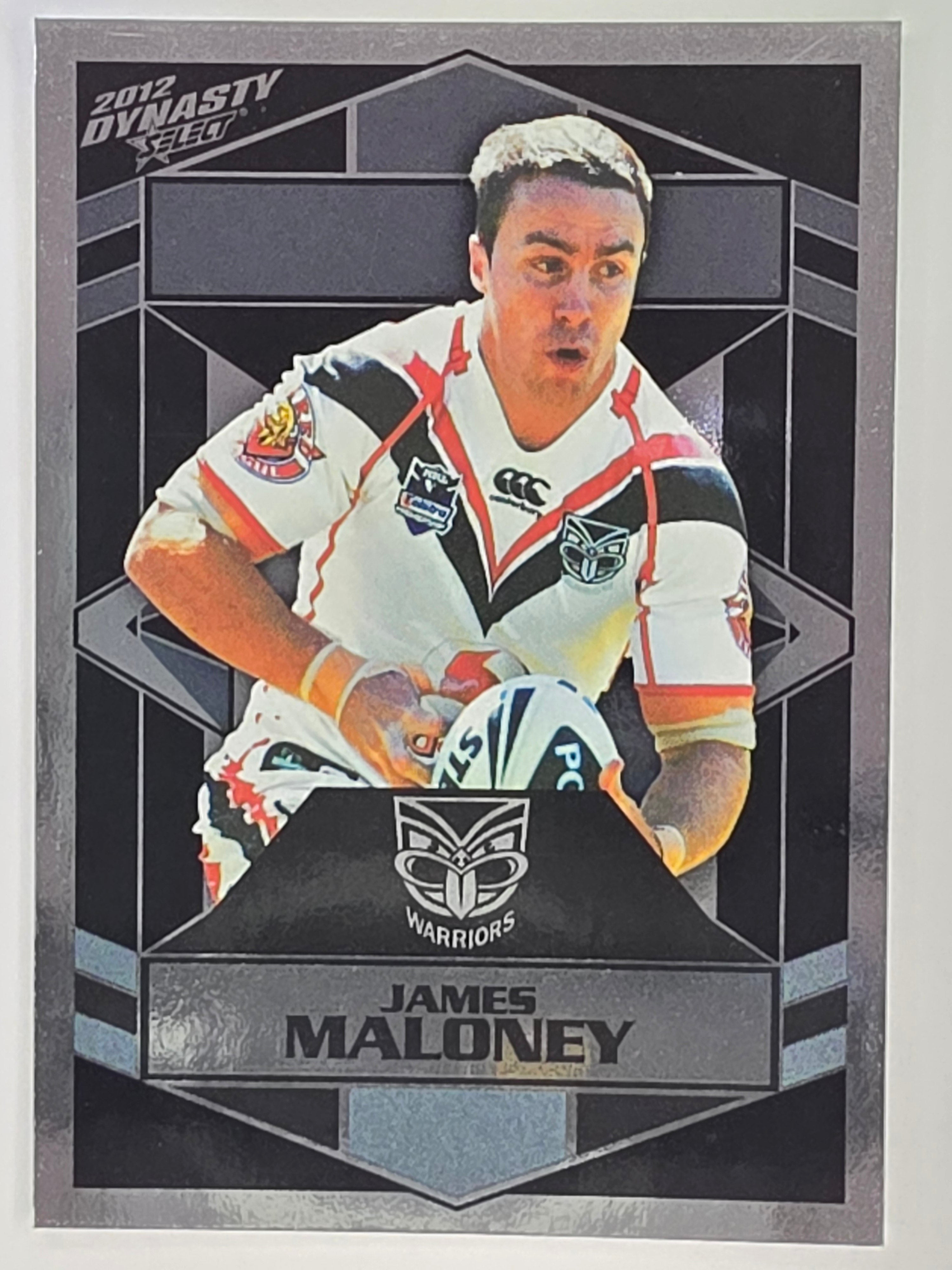 NRL 2012 Dynasty Silver Parallel #SP178 James Maloney New Zealand Warriors (Peeled)