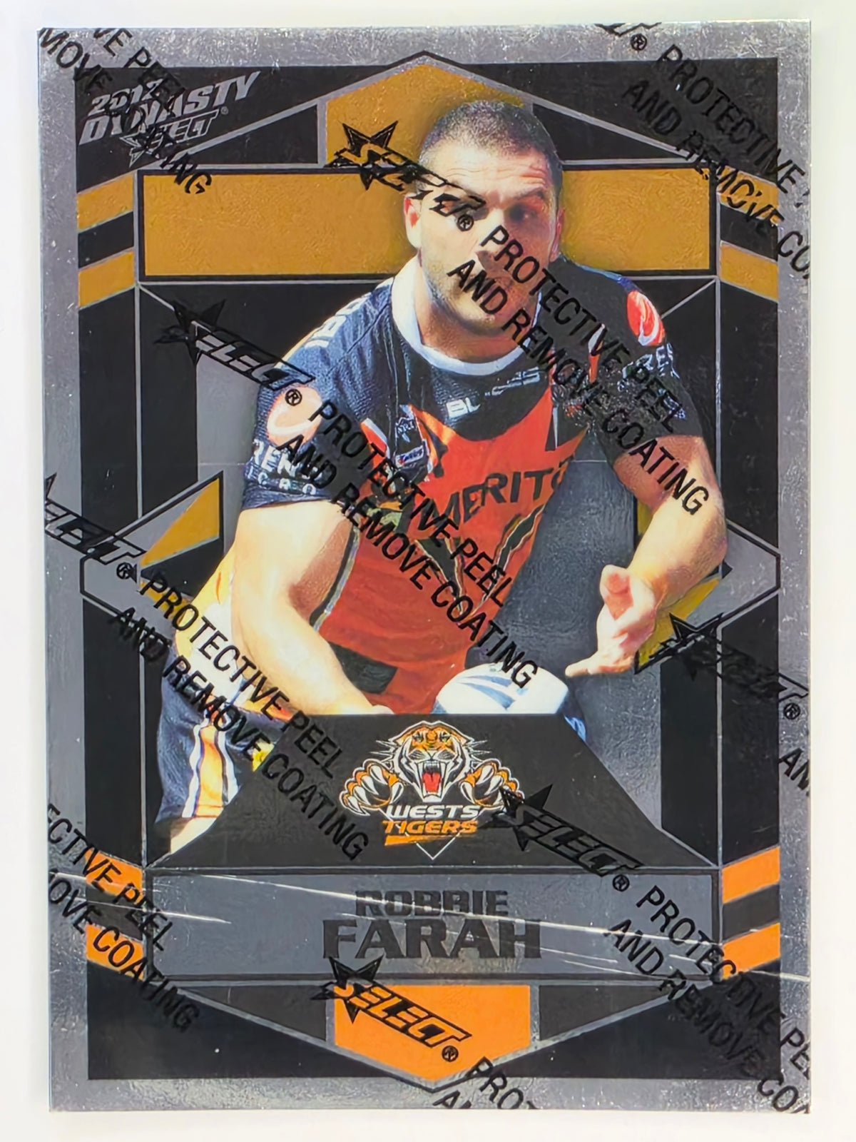 NRL 2012 Dynasty Silver Parallel #SP187 Robbie Farah Wests Tigers