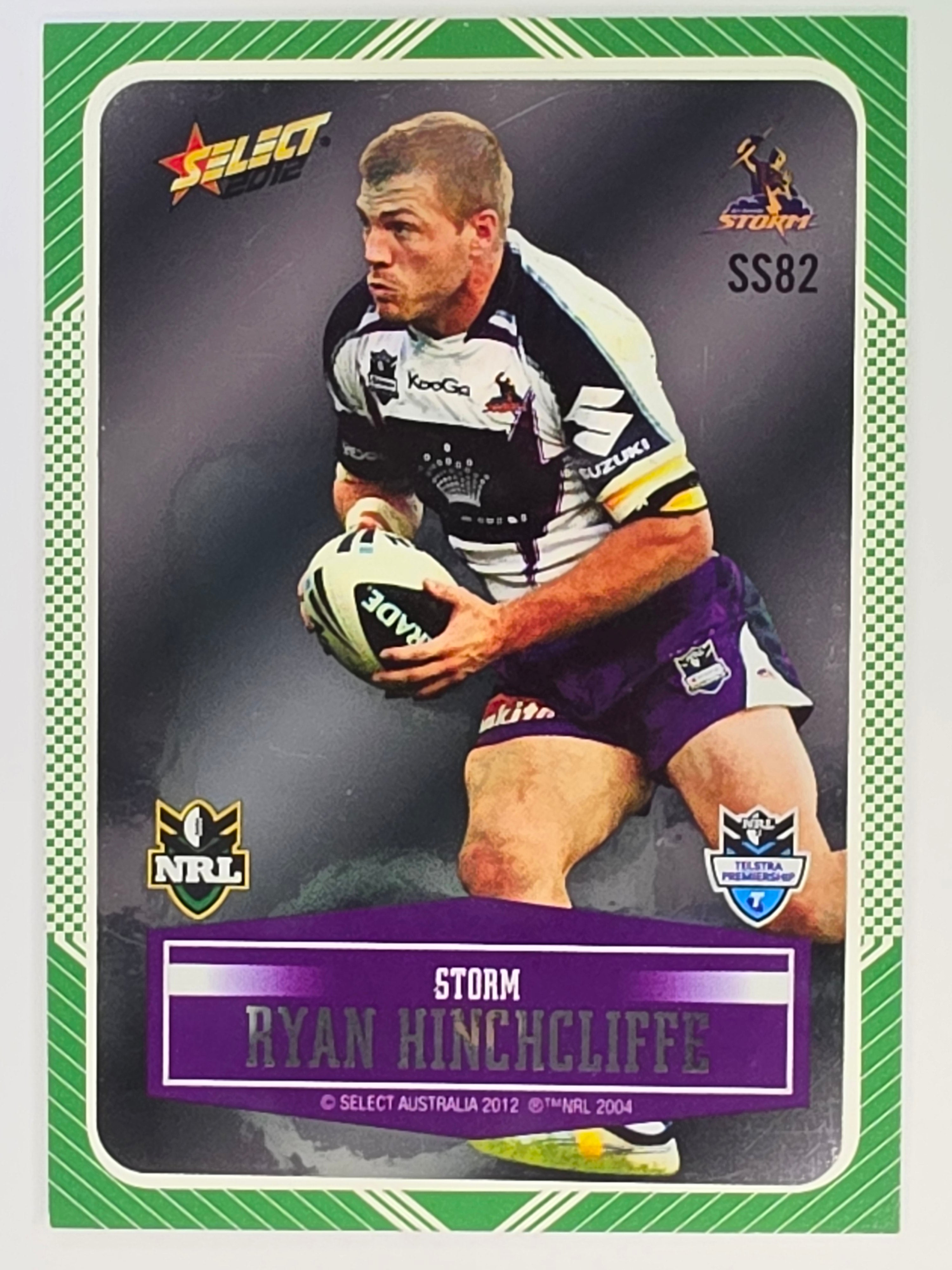 NRL 2012 Champions Peeled Parallel Card #82 Ryan Hinchcliffe Melbourne Storm