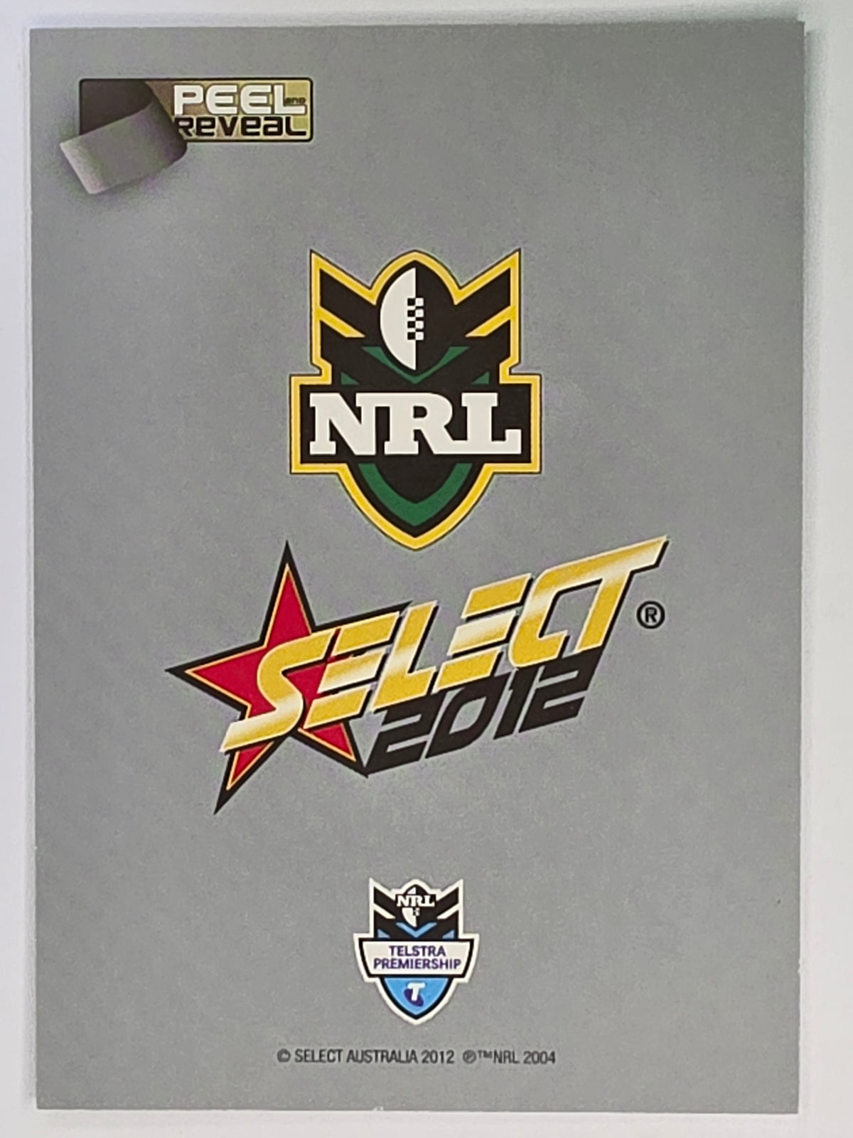 NRL 2012 Champions Peeled Parallel Card #82 Ryan Hinchcliffe Melbourne Storm