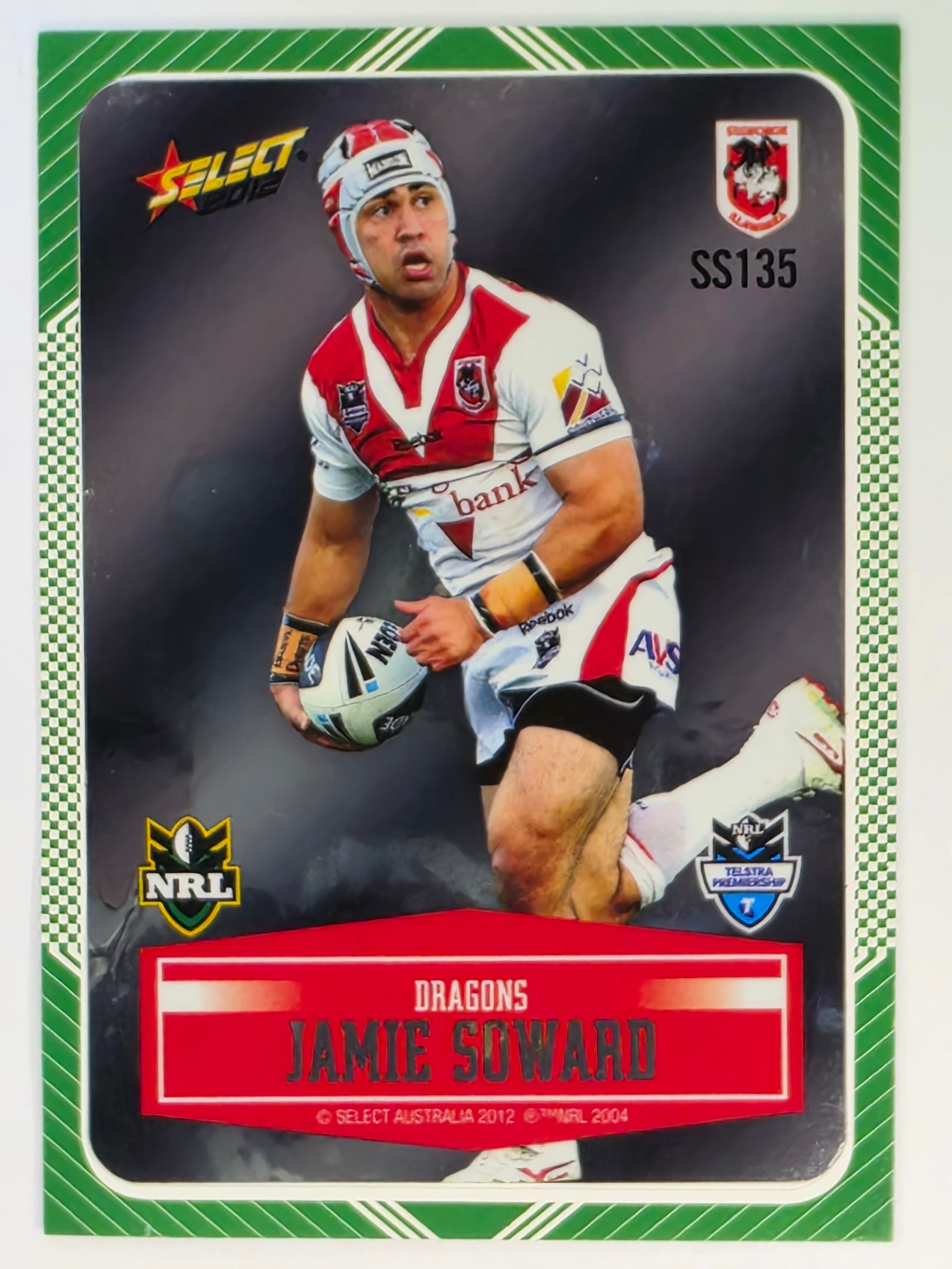 NRL 2012 Champions Peeled Parallel Card #135 Jamie Soward St George Illawarra Dragons
