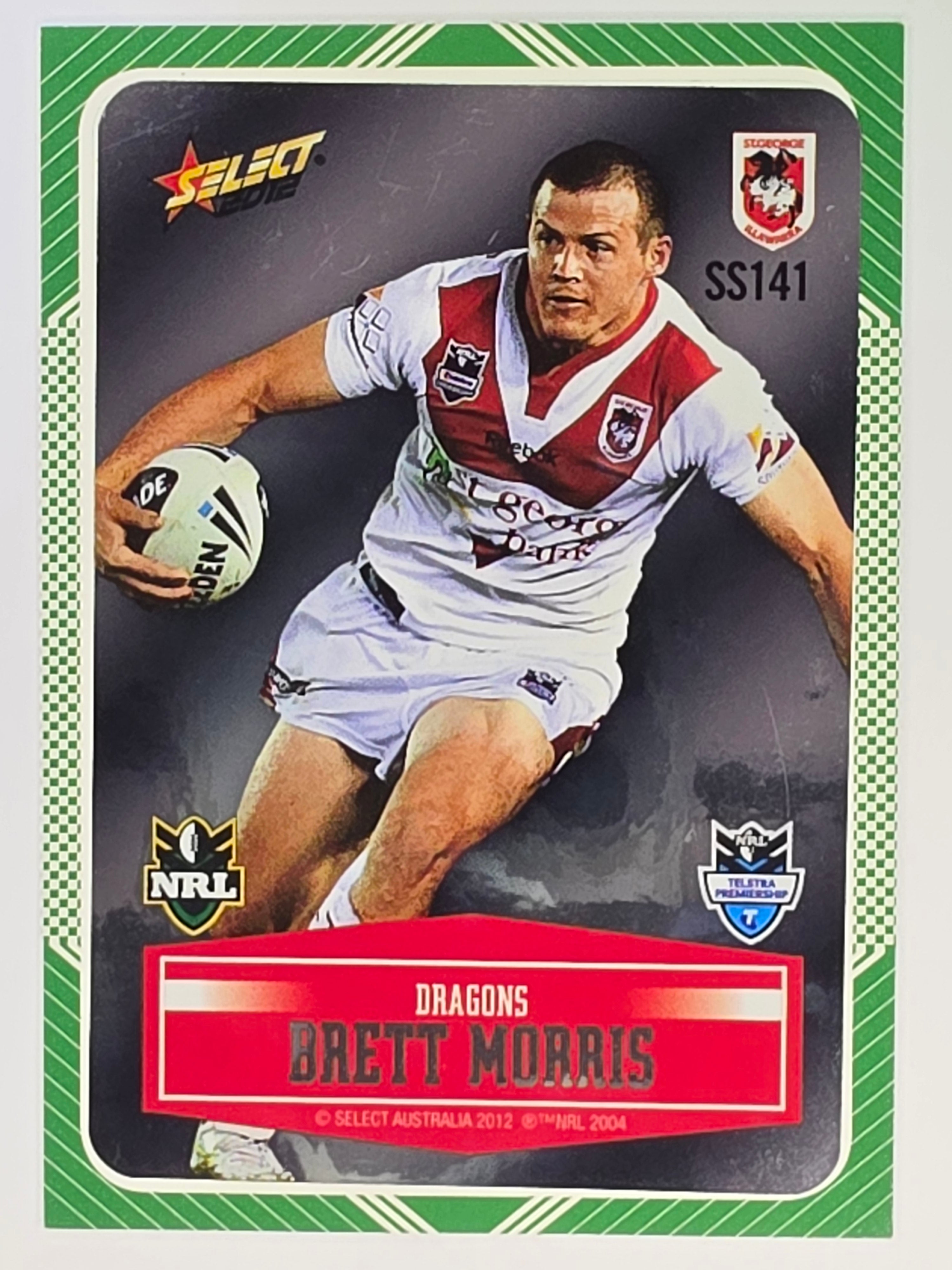 NRL 2012 Champions Peeled Parallel Card #141 Brett Morris St George Illawarra Dragons