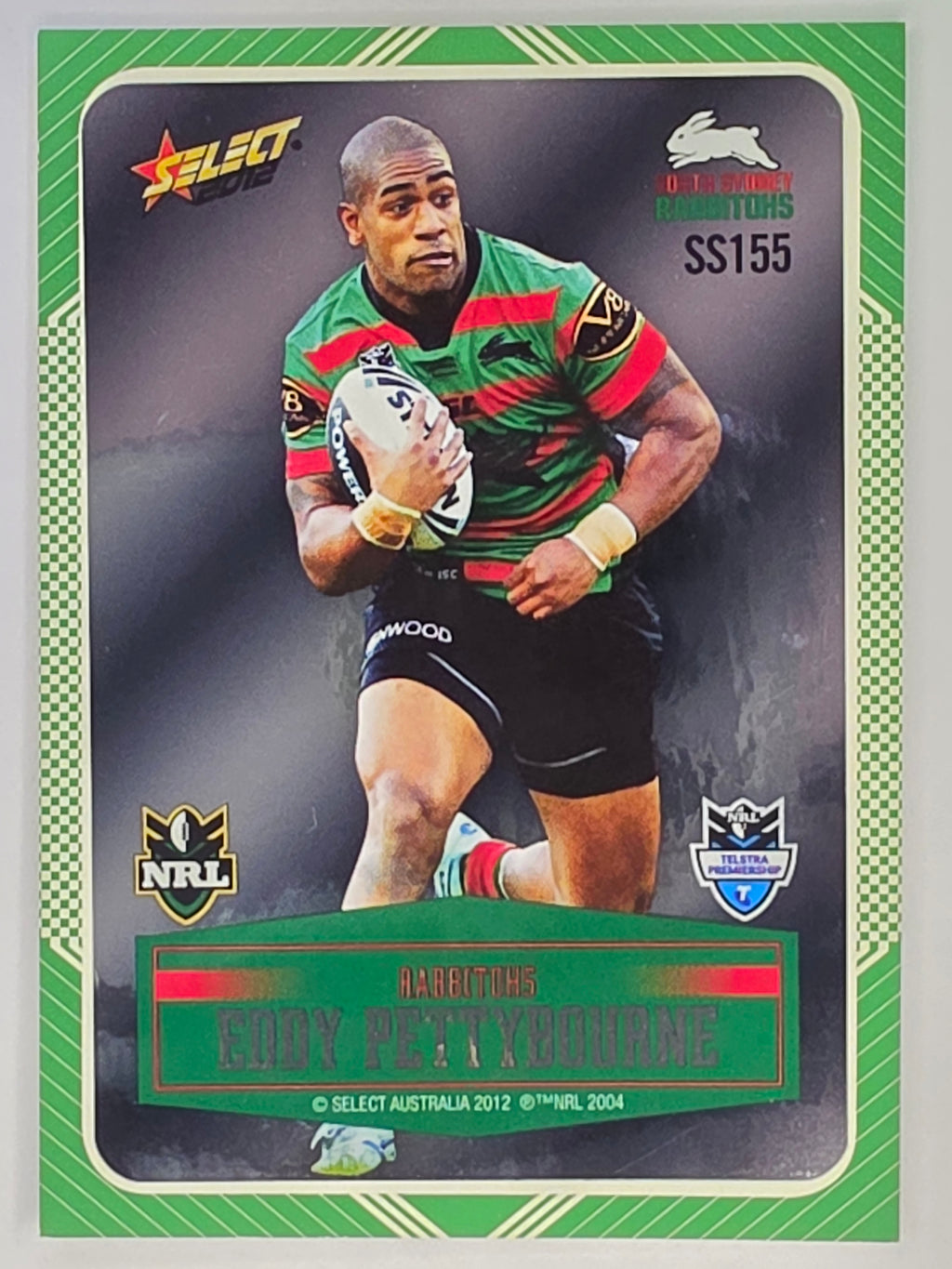 NRL 2012 Champions Peeled Parallel Card #155 Eddy Pettybourne South Sydney Rabbitohs
