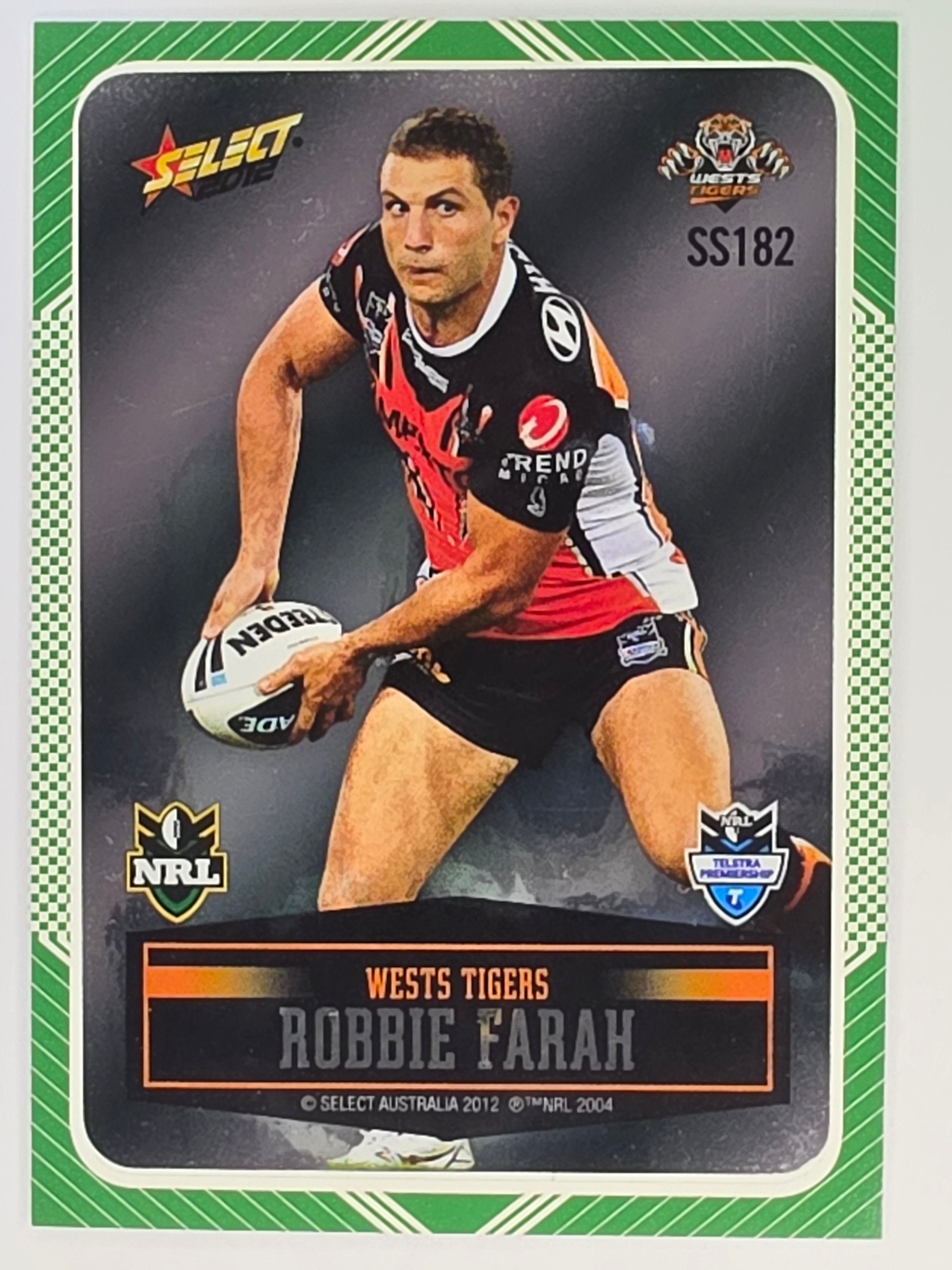 NRL 2012 Champions Peeled Parallel Card #182 Robbie Farah Wests Tigers