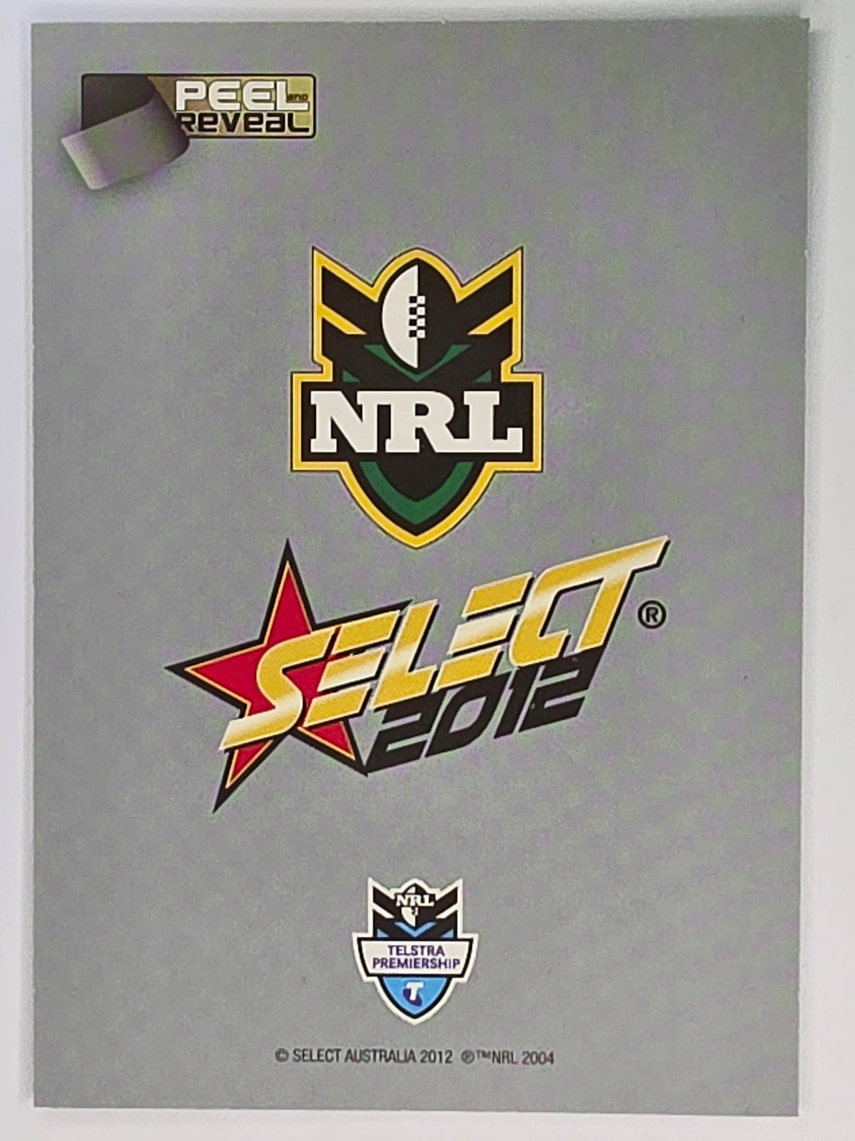 NRL 2012 Champions Peeled Parallel Card #186 Gareth Ellis Wests Tigers