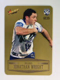 NRL 2012 Champions Gold Parallel Card #35 Jonathan Wright Canterbury Bankstown Bulldogs