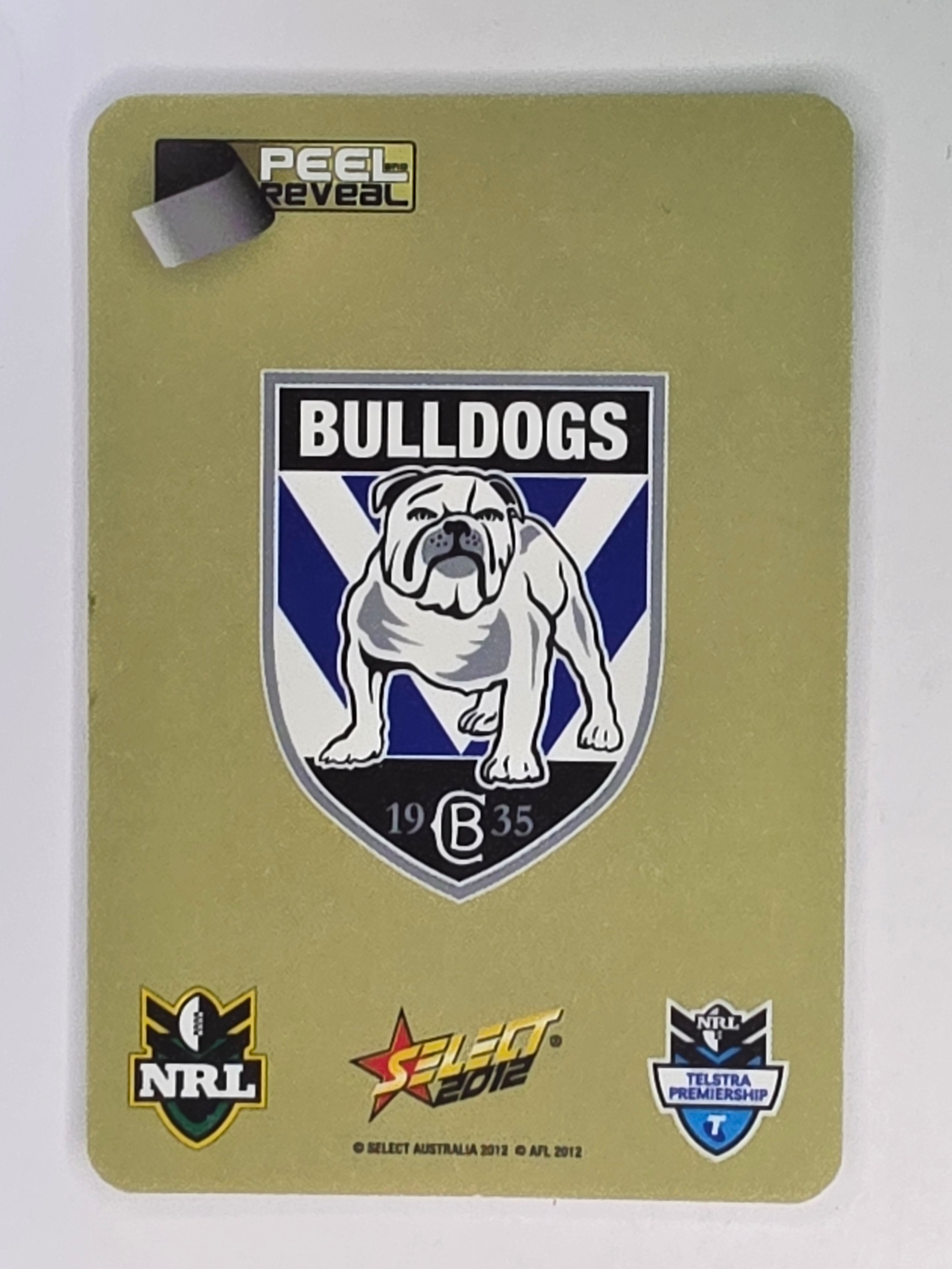 NRL 2012 Champions Gold Parallel Card #35 Jonathan Wright Canterbury Bankstown Bulldogs