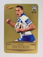 NRL 2012 Champions Gold Parallel Card #36 Josh Reynolds Canterbury Bankstown Bulldogs