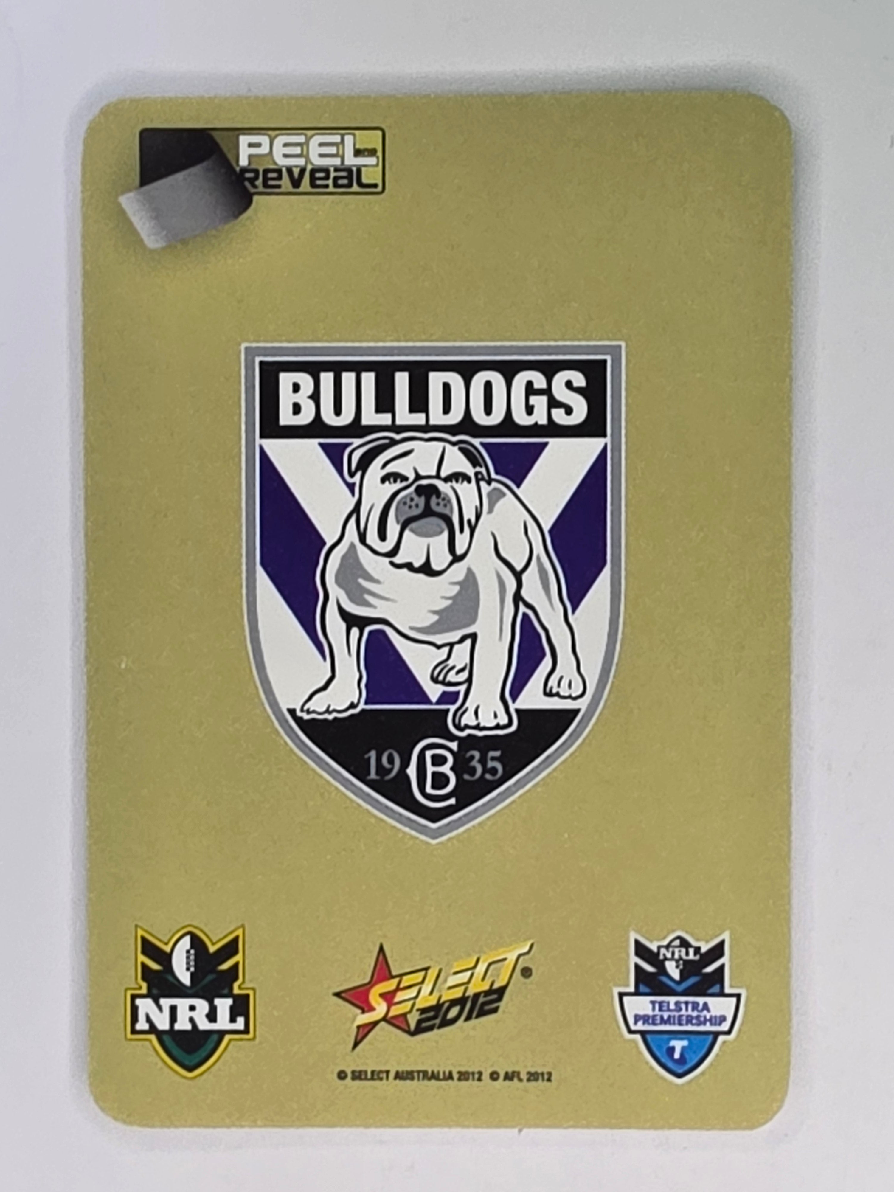 NRL 2012 Champions Gold Parallel Card #36 Josh Reynolds Canterbury Bankstown Bulldogs