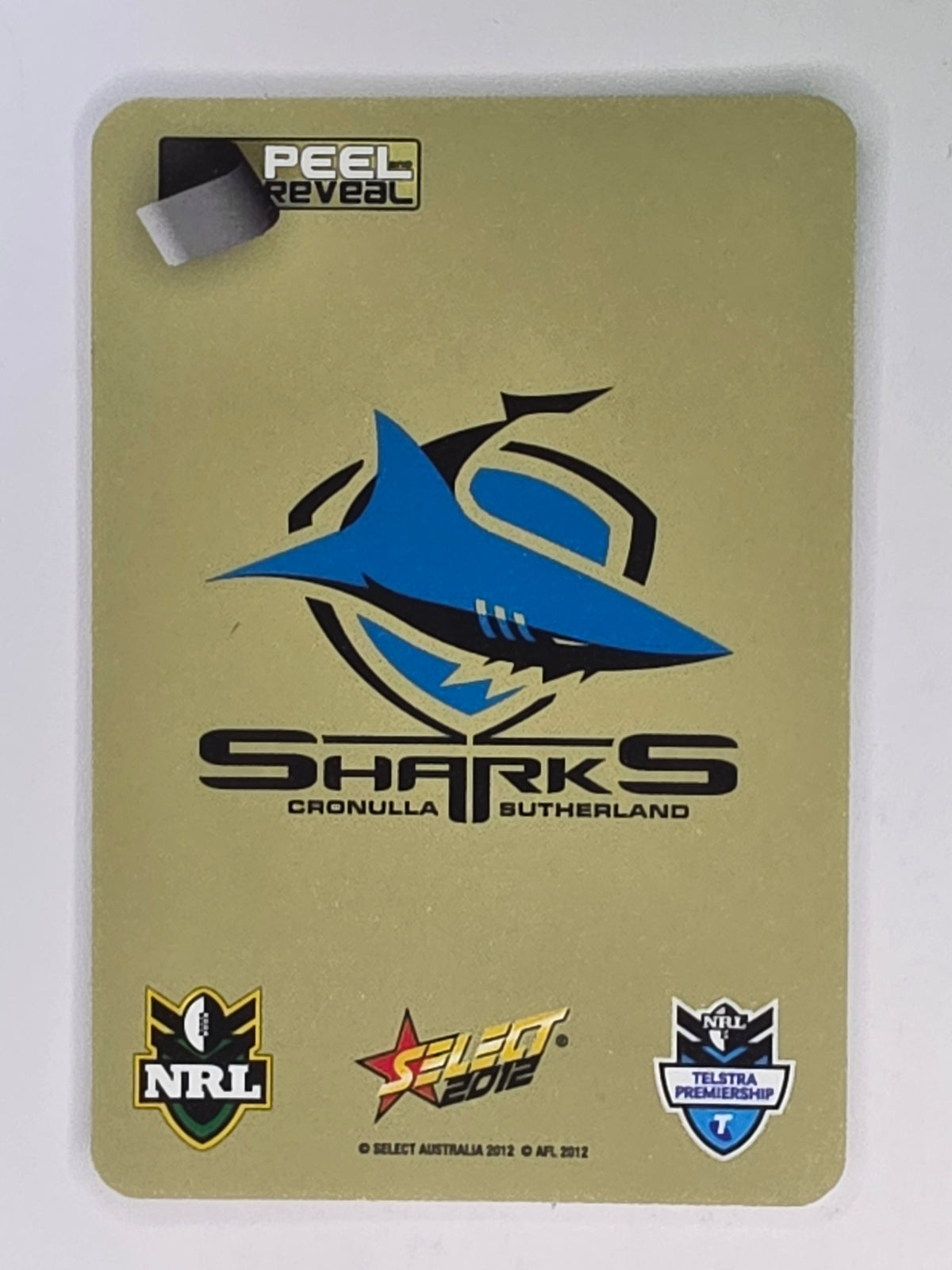NRL 2012 Champions Gold Parallel Card #46 Albert Kelly Cronulla Sutherland Sharks