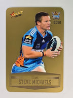 NRL 2012 Champions Gold Parallel Card #60 Steve Michaels Gold Coast Titans
