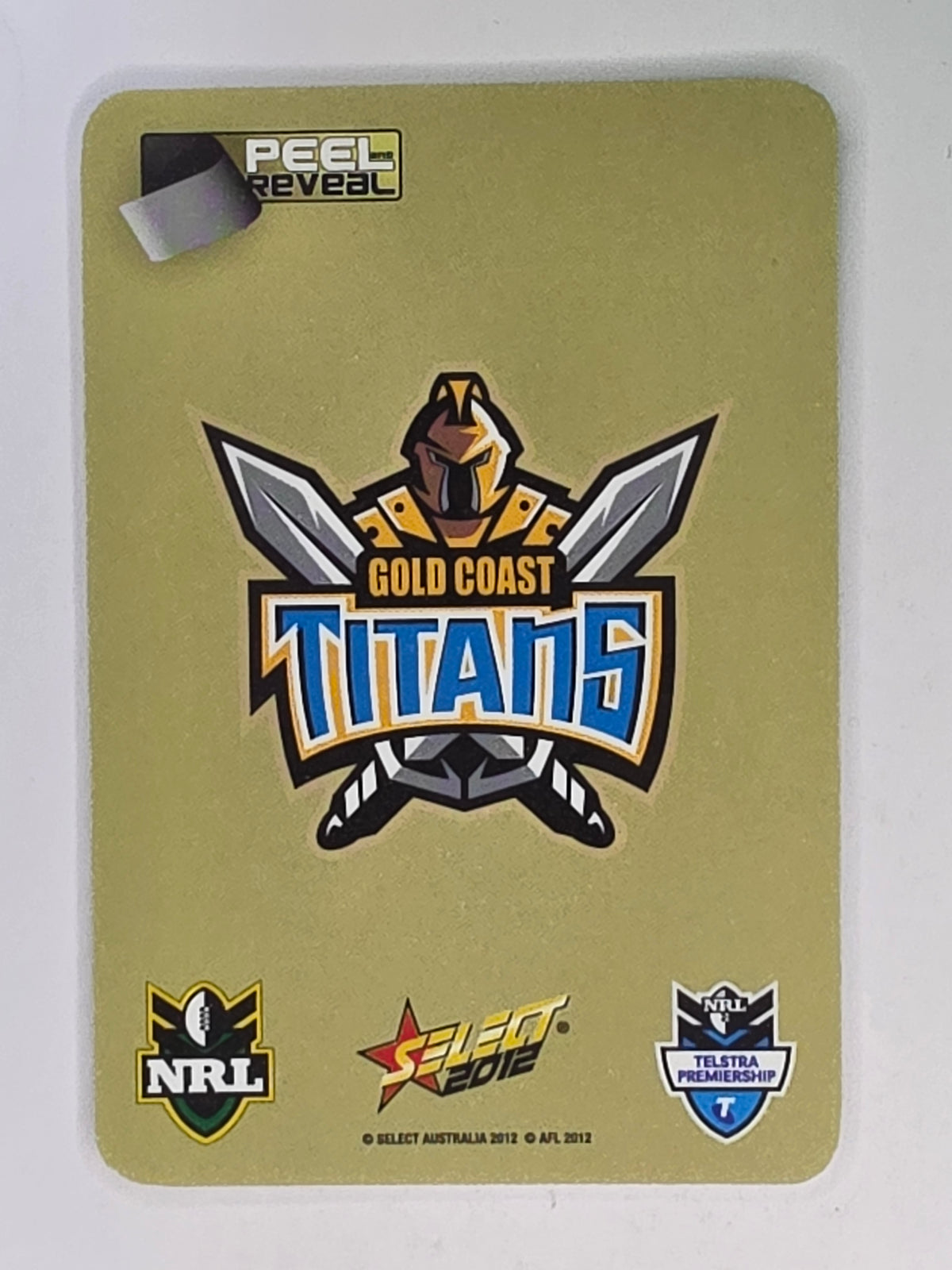 NRL 2012 Champions Gold Parallel Card #60 Steve Michaels Gold Coast Titans