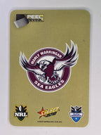 NRL 2012 Champions Gold Parallel Card #72 Joe Galuvao Manly Warringah Sea Eagles