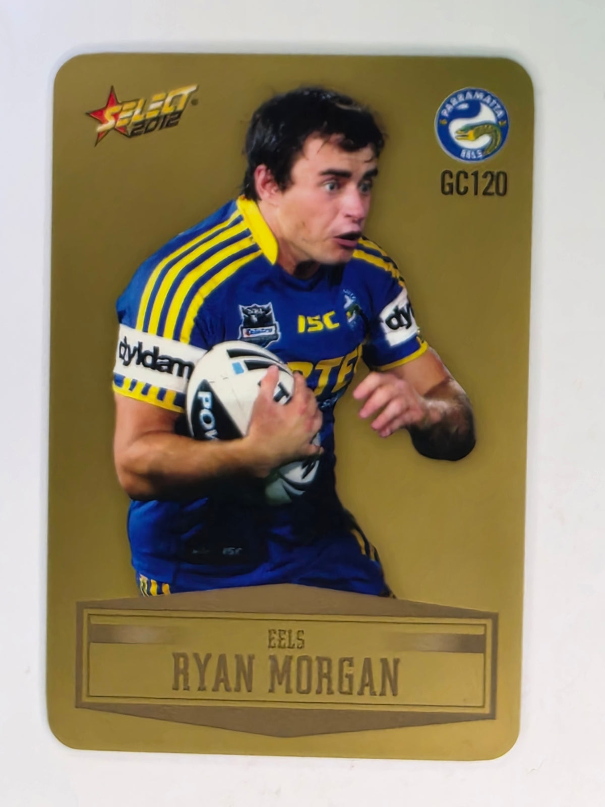 NRL 2012 Champions Gold Parallel Card #120 Ryan Morgan Parramatta Eels