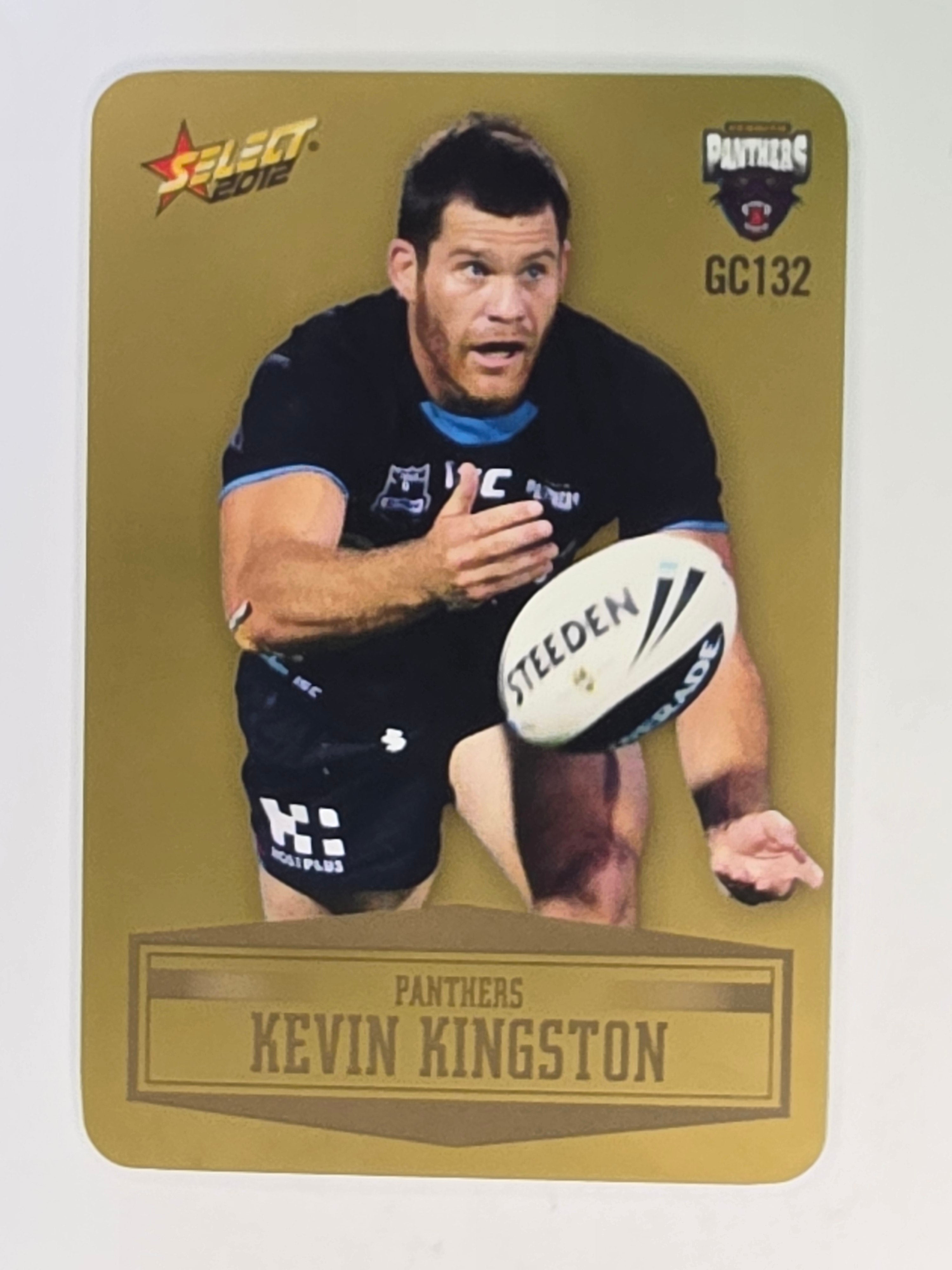 NRL 2012 Champions Gold Parallel Card #132 Kevin Kingston Penrith Panthers