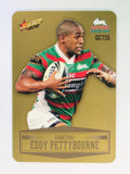 NRL 2012 Champions Gold Parallel Card #155 Eddy Pettybourne South Sydney Rabbitohs