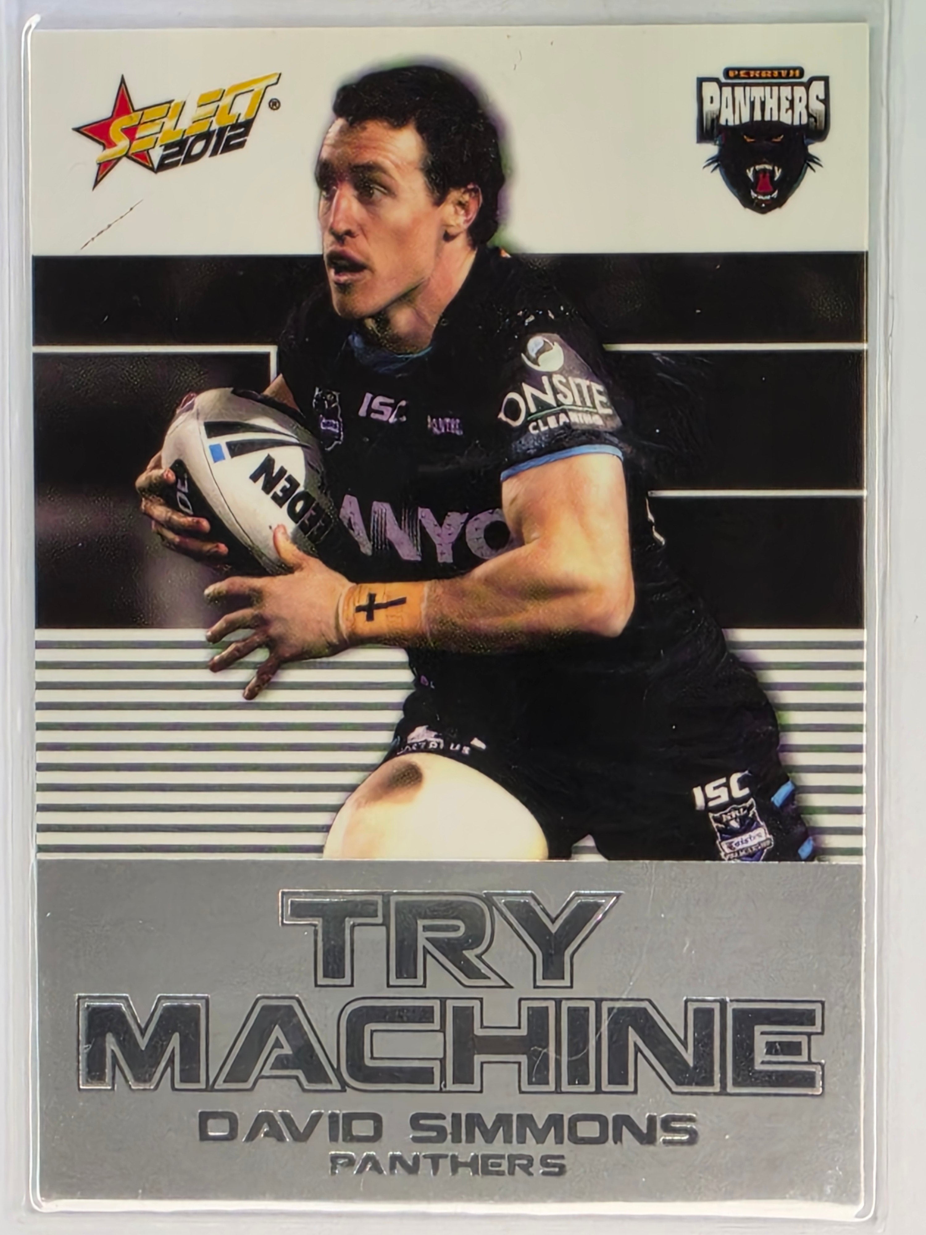 NRL 2012 Champions Try Machine #TM33 David Simmons Penrith Panthers