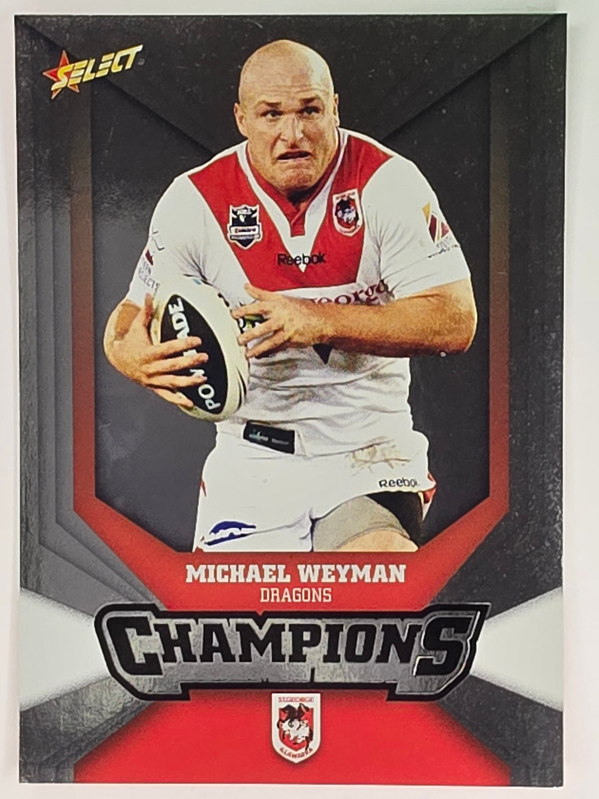 NRL 2011 Champions Silver Parallel #147 Michael Weyman St George Illawarra Dragons