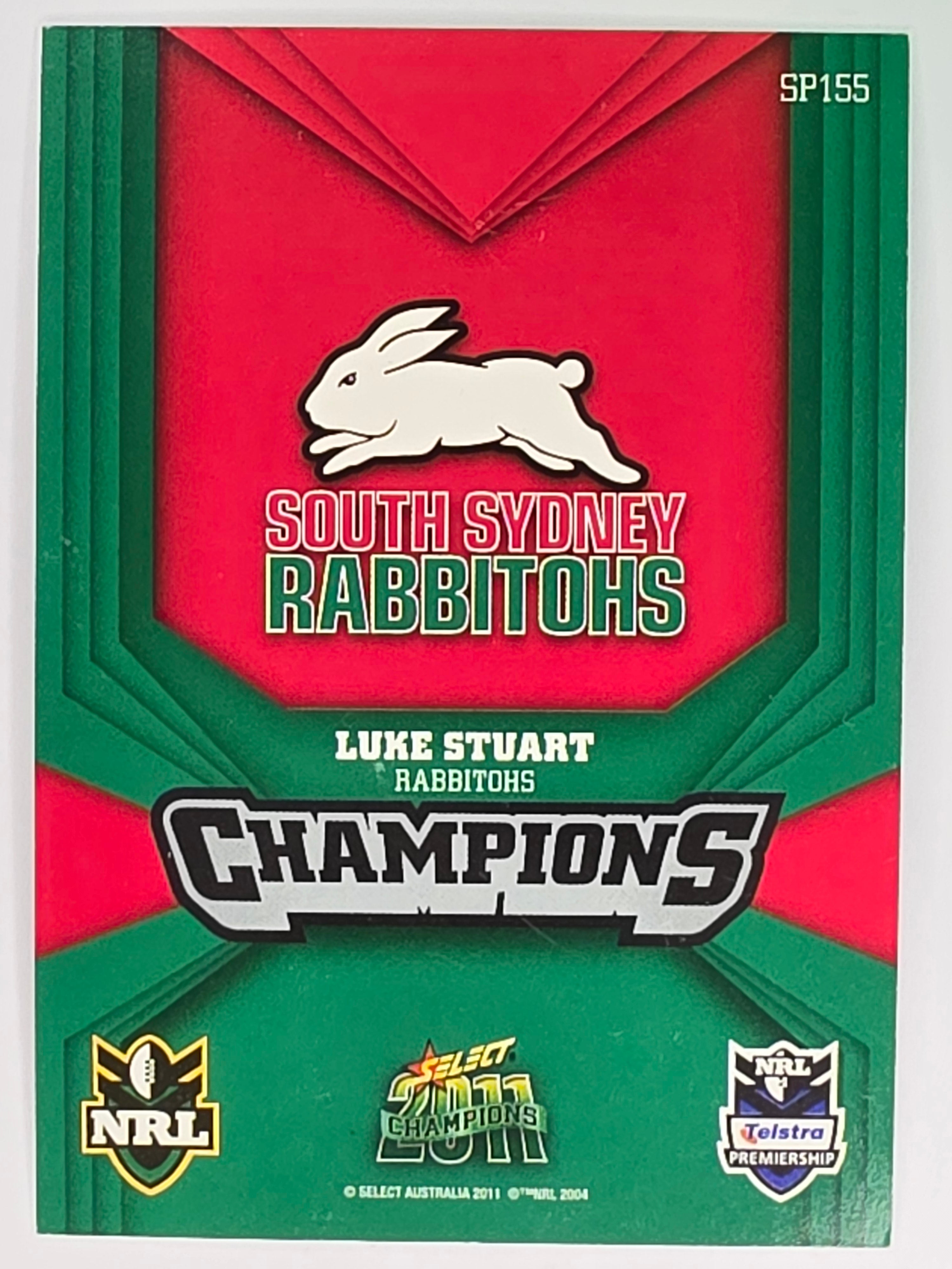 NRL 2011 Champions Silver Parallel #155 Luke Stuart South Sydney Rabbitohs