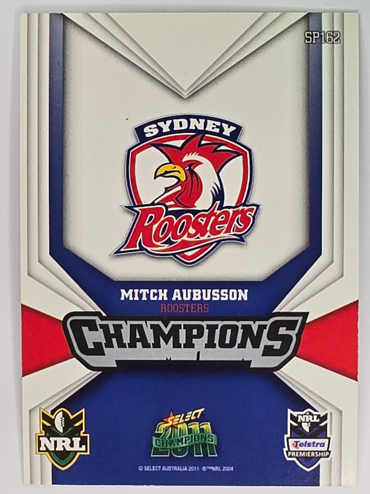 NRL 2011 Champions Silver Parallel #162 Mitch Aubusson Sydney Roosters