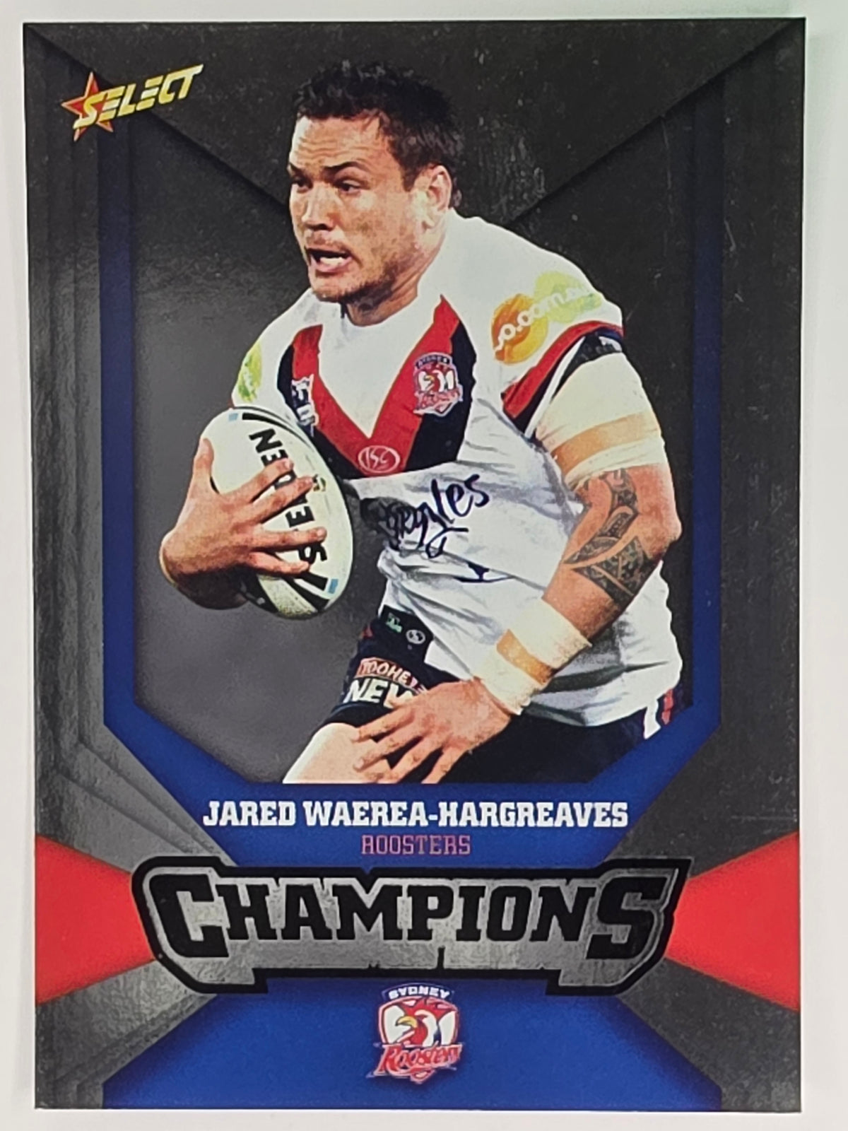 NRL 2011 Champions Silver Parallel #164 Jared Waerea-Hargreaves Sydney Roosters