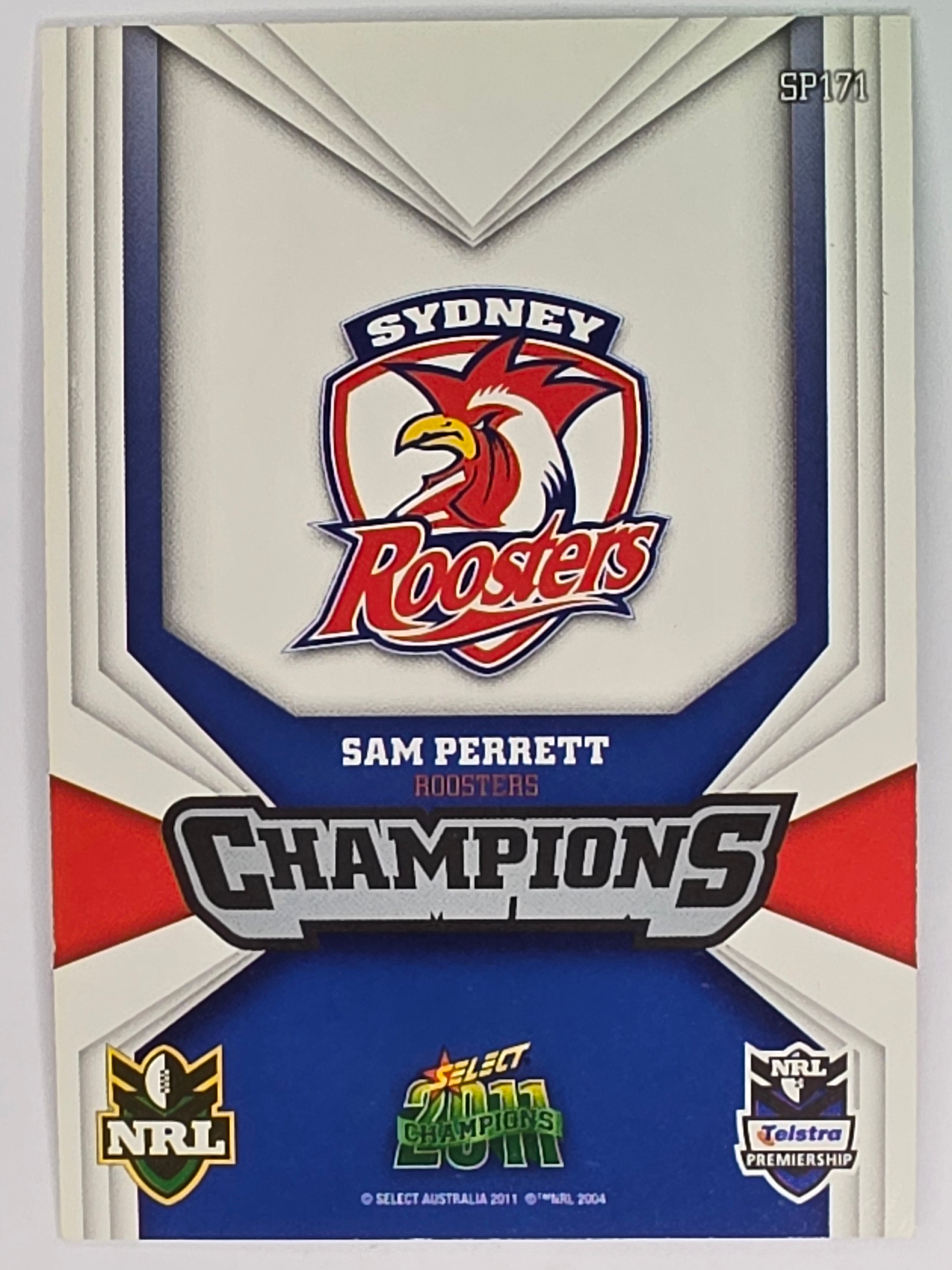 NRL 2011 Champions Silver Parallel #171 Sam Perrett Sydney Roosters