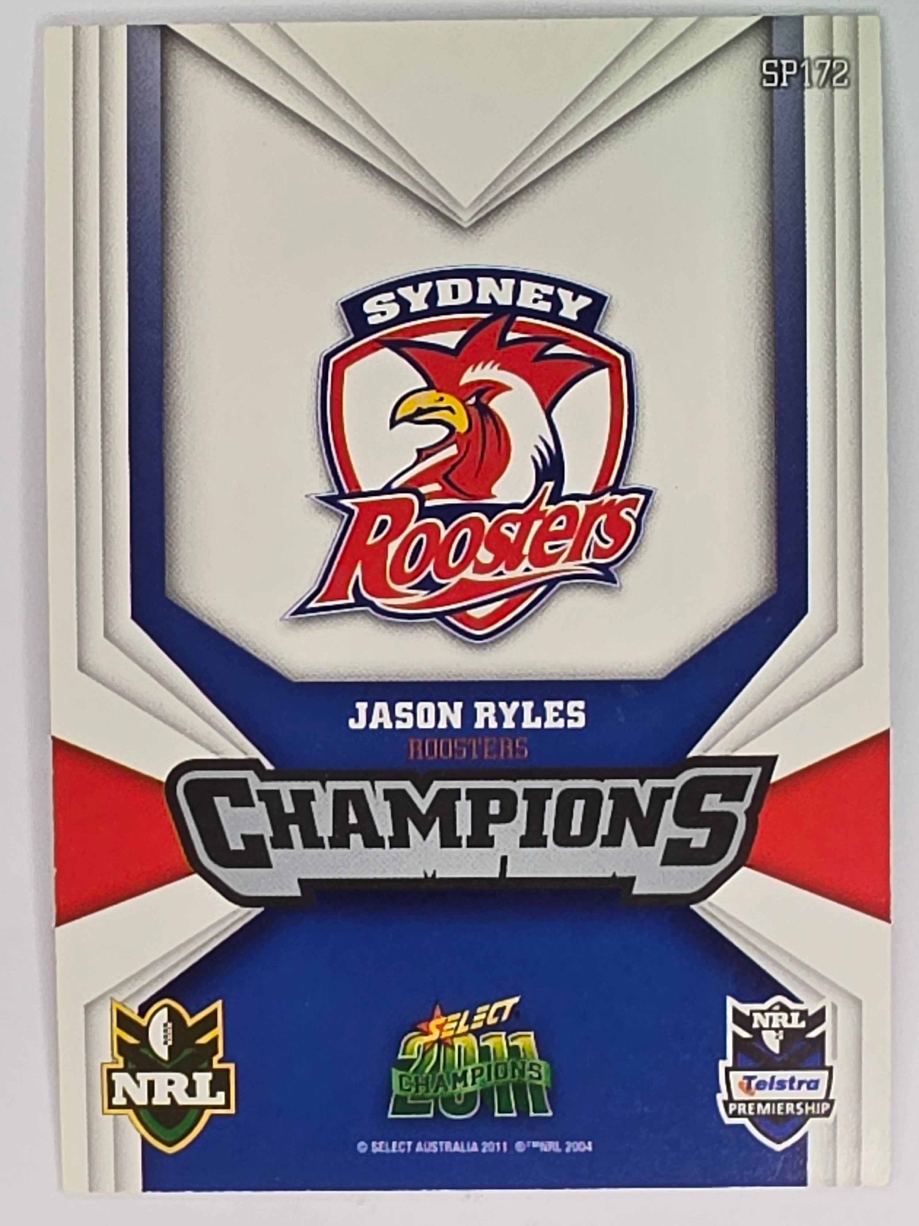 NRL 2011 Champions Silver Parallel #172 Jason Ryles Sydney Roosters