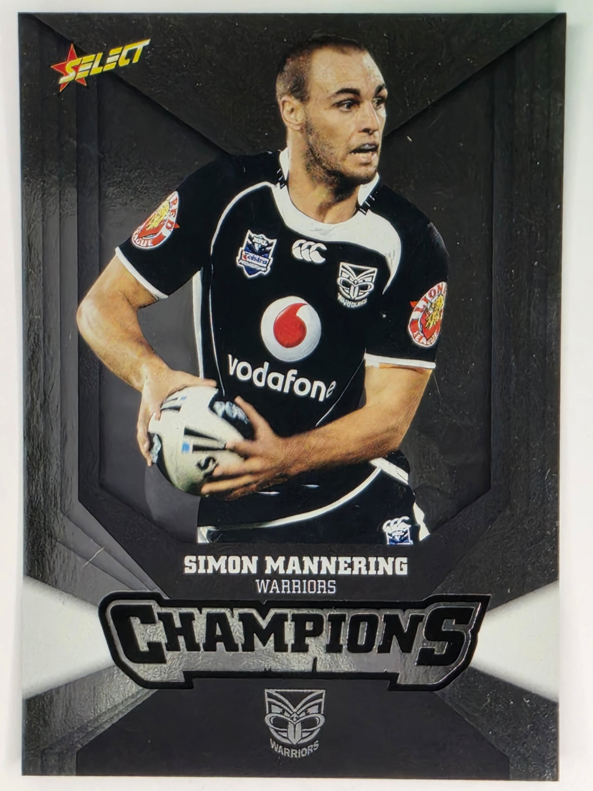 NRL 2011 Champions Silver Parallel #178 Simon Mannering New Zealand Warriors